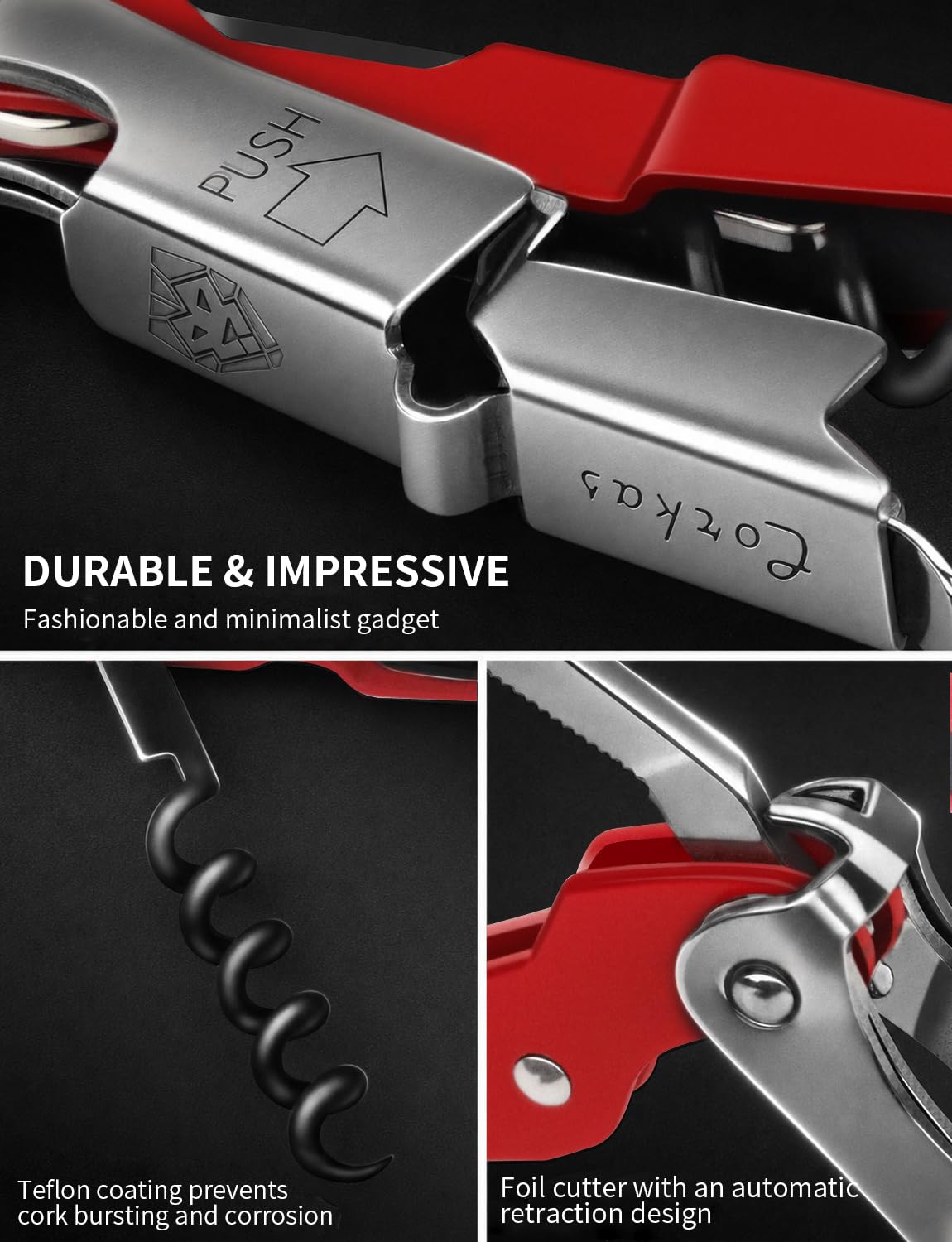 Professional Wine Key - Handcrafted Corkscrew -5 Professional Wine Key - Handcrafted Corkscrew -5