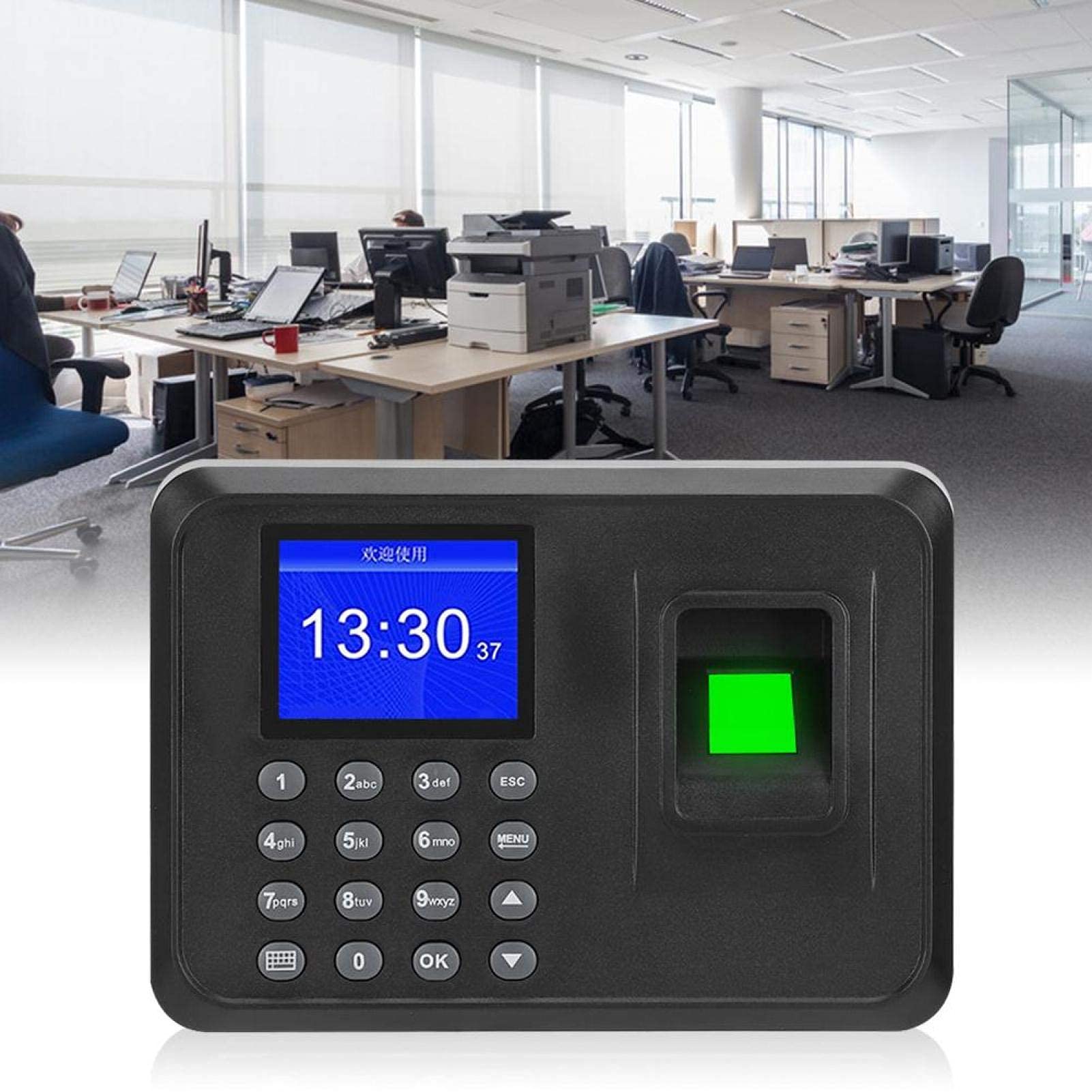 Macchina per la rilevazione delle presenze con impronte digitali, registratore con orologio biometrico con display 2, 4 pollici, lettore per il check in dei dipendenti, di