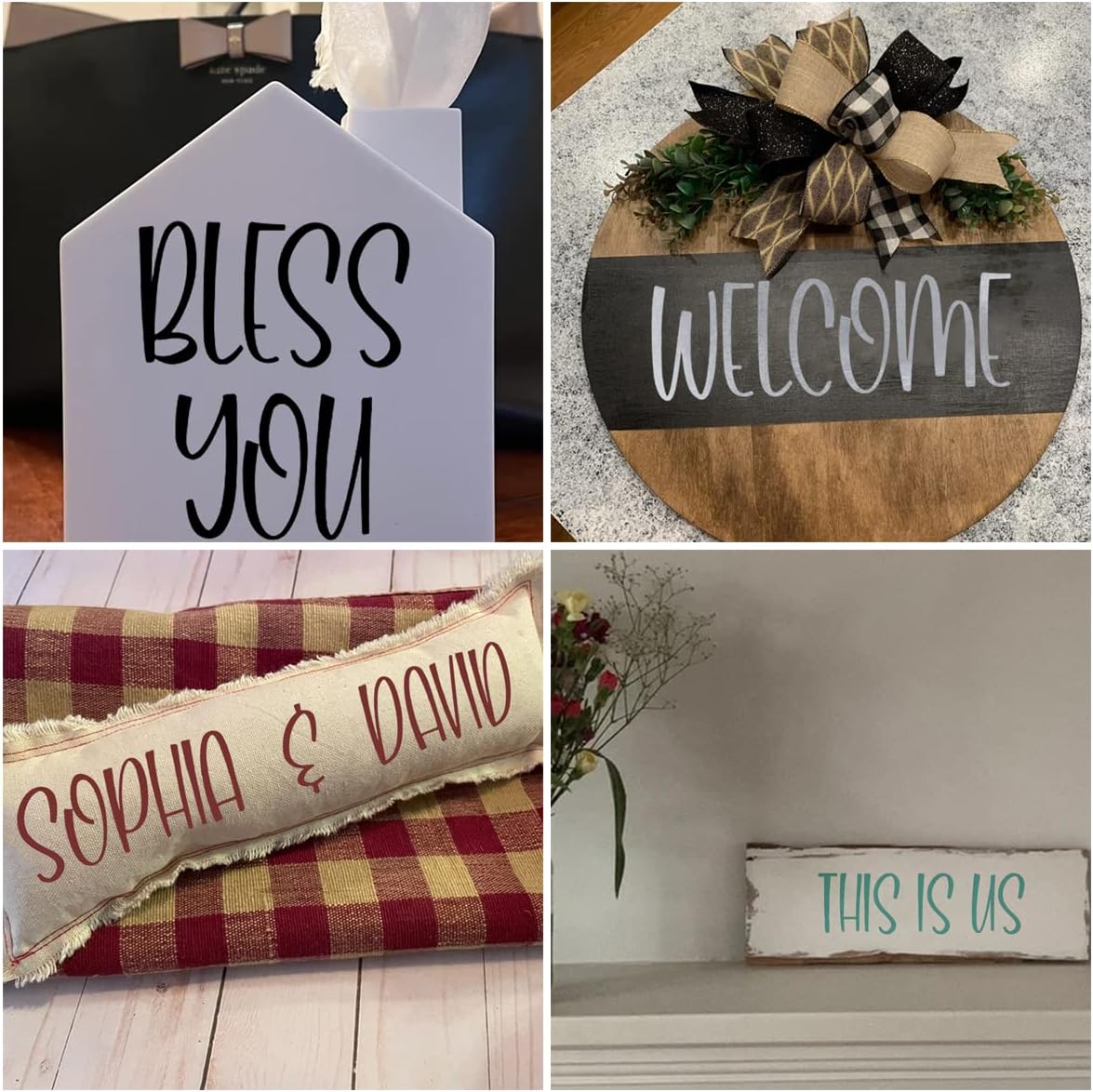 5 Inch Alphabet Letter Stencils for Painting - 42 Pack Letter and Number Stencil Templates with Signs for Painting on Wood, Reusable Letters and Numbers Stencils for Chalkboard Wood Signs & Wall Art