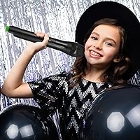 Vista 3 de NUOBESTY Micrófono falso de plástico para niños, juguetes de micrófono, Halloween, fiesta de cumpleaños, escenario o disfraz