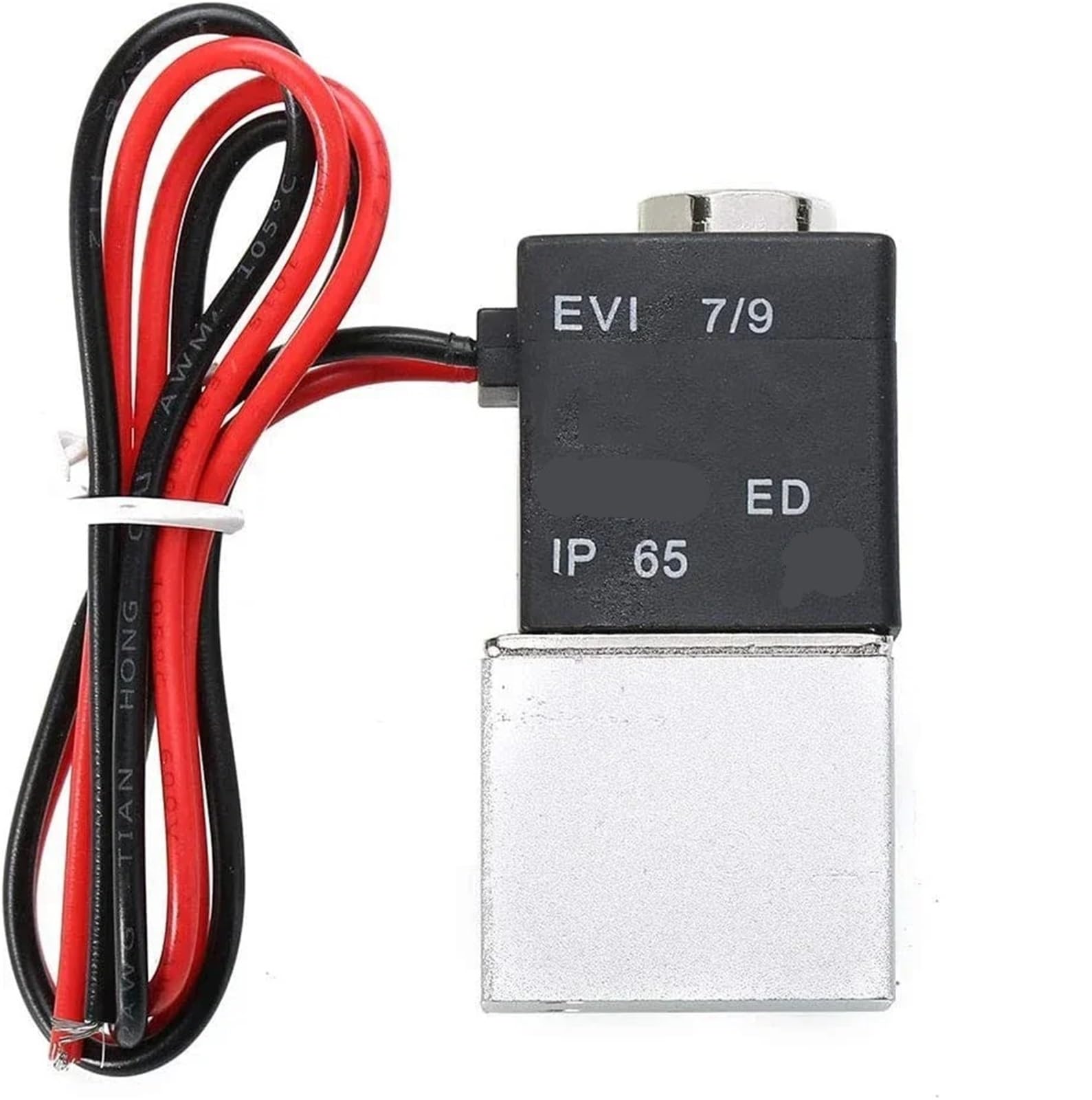 Électrovanne pneumatique 1/4 12V DC normalement fermée en aluminium pour air eau et huile