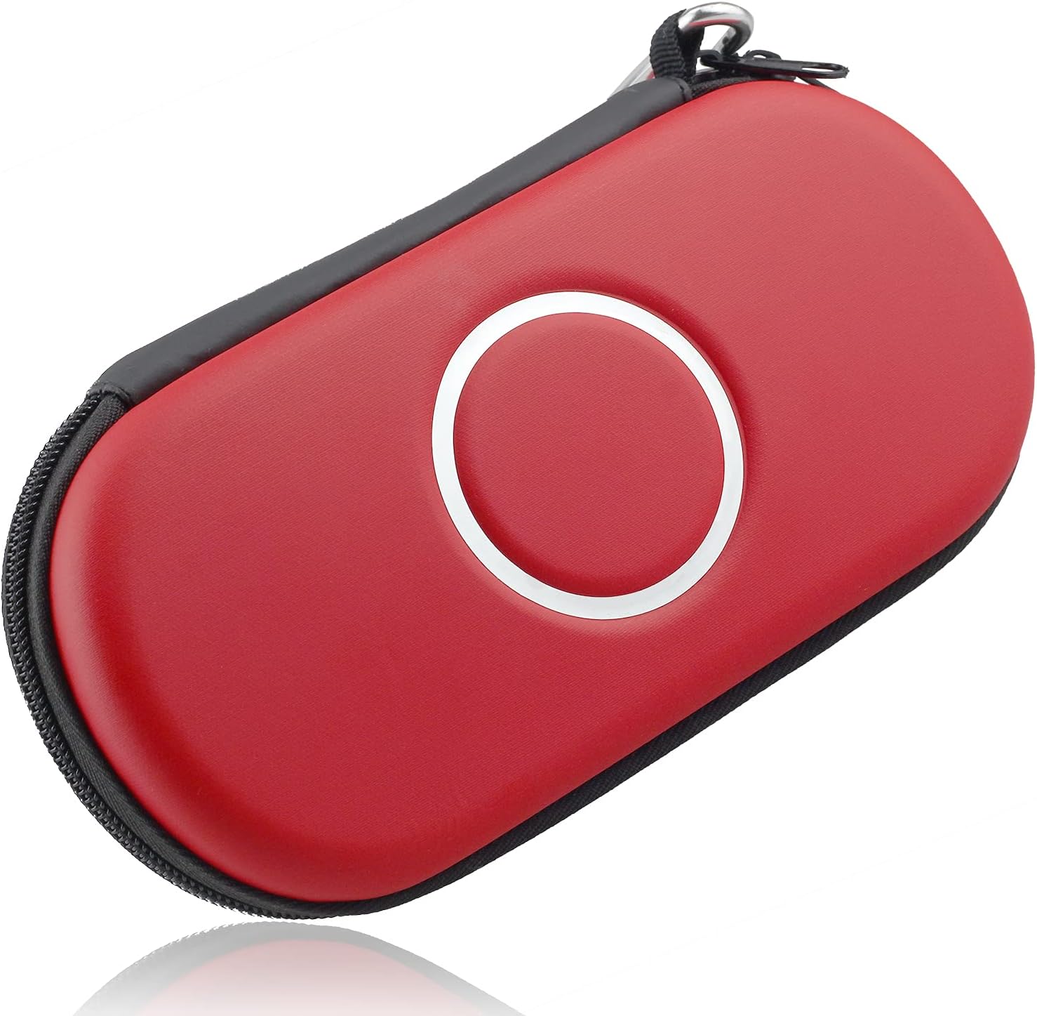 Protective Hard Carrying Case Cover Pouch Portable Travel Organizer Bag for Sony PSP 1000 2000 3000 Game Console , Shockproof Playstation Vita Travel Pouch red