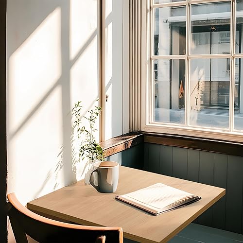 Miniatura 72 de Kaboon Mesa universal de 24 x 24 pulgadas, paquete de 2, solo encimera reversible de melamina, uso doméstico o comercial en interiores, 1 pulgada