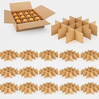 16 Set Moving Box Divider Kits 13 x 13 x 3 Inch Shipping Cardboard