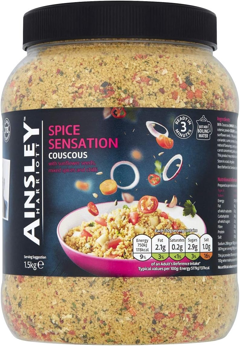 Ainsley Harriott Sprice Sensation Cous Cous Tub, 1.5 Kg