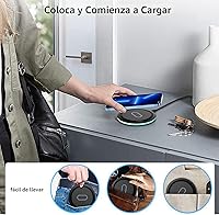 Vista 8 de Cargador inalámbrico Samsung almohadilla de carga rápida para Samsung Galaxy S25 Ultra/S24 FE/S23 Ultra/S22/S21/Z Flip 6 5,15W Estación de carga