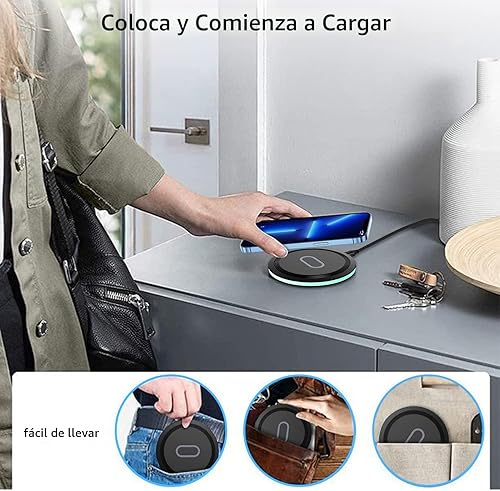 Miniatura 8 de Cargador inalámbrico Samsung almohadilla de carga rápida para Samsung Galaxy S25 UltraS24 FES23 UltraS22S21Z Flip 6 5,15W Estación de carga