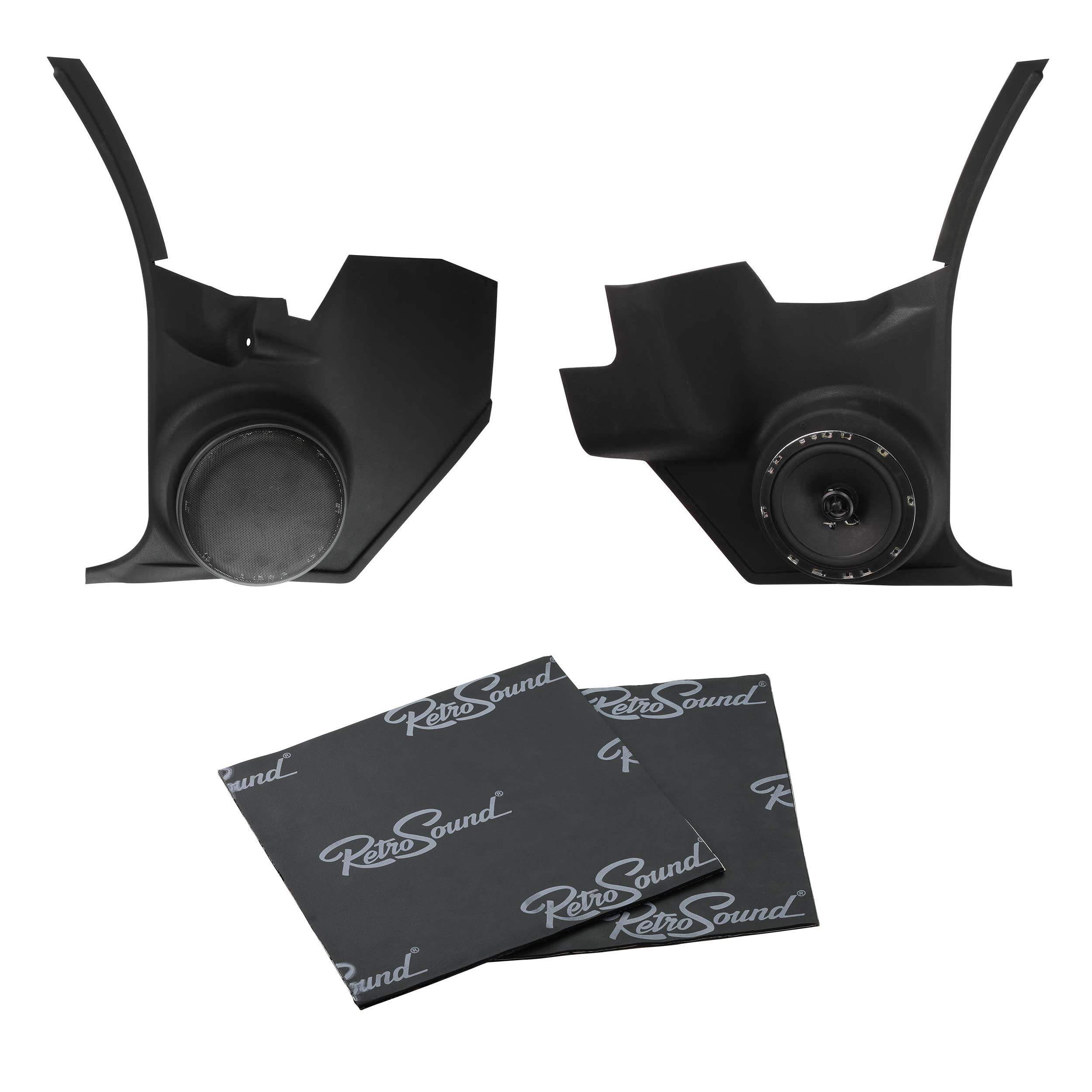 RetroSound KPC236872A-652-M Black Kick Panel (1968-72 Chevelle/GTO)