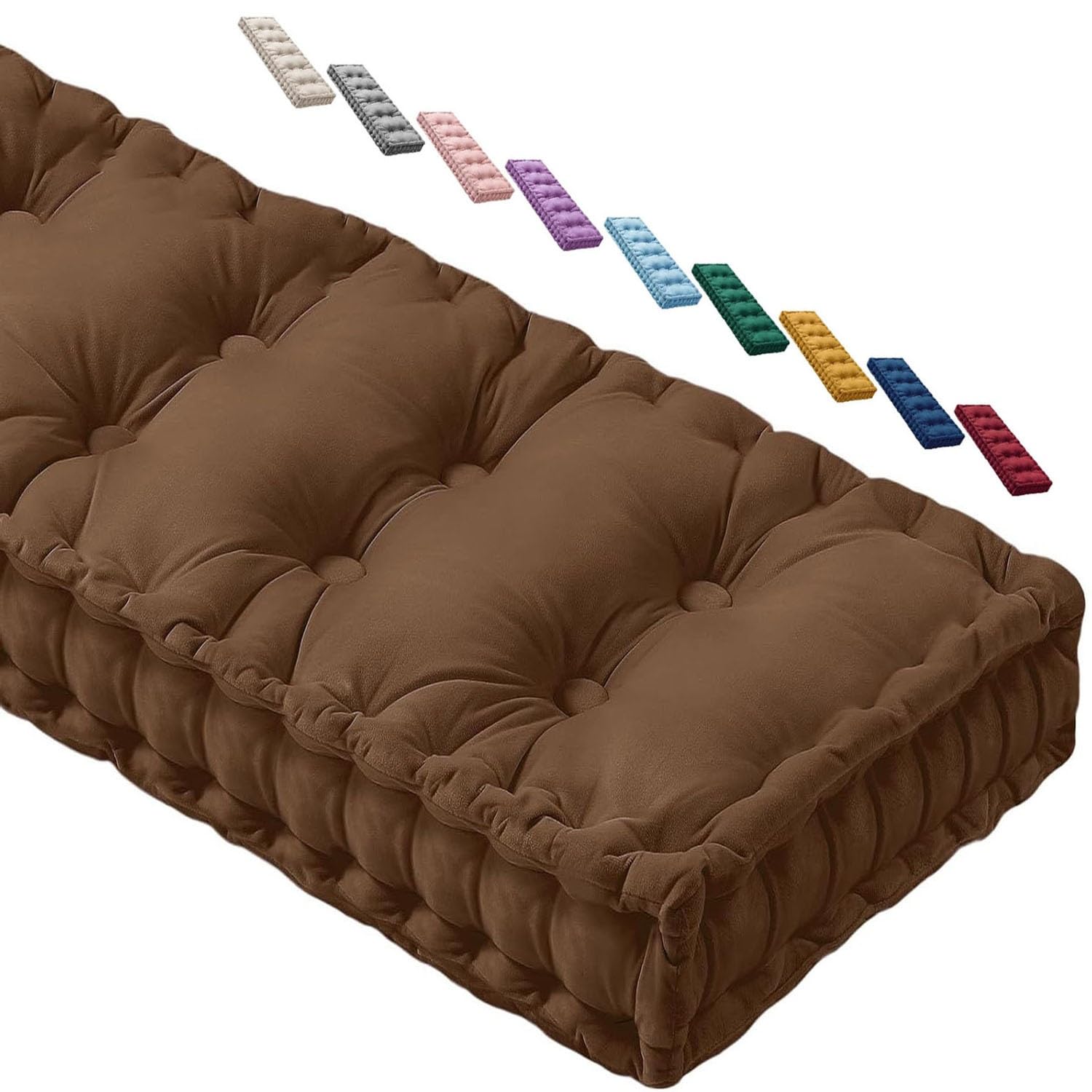 Coussin de banc en velours épais : dites adieu aux assises de jardin trop dures
