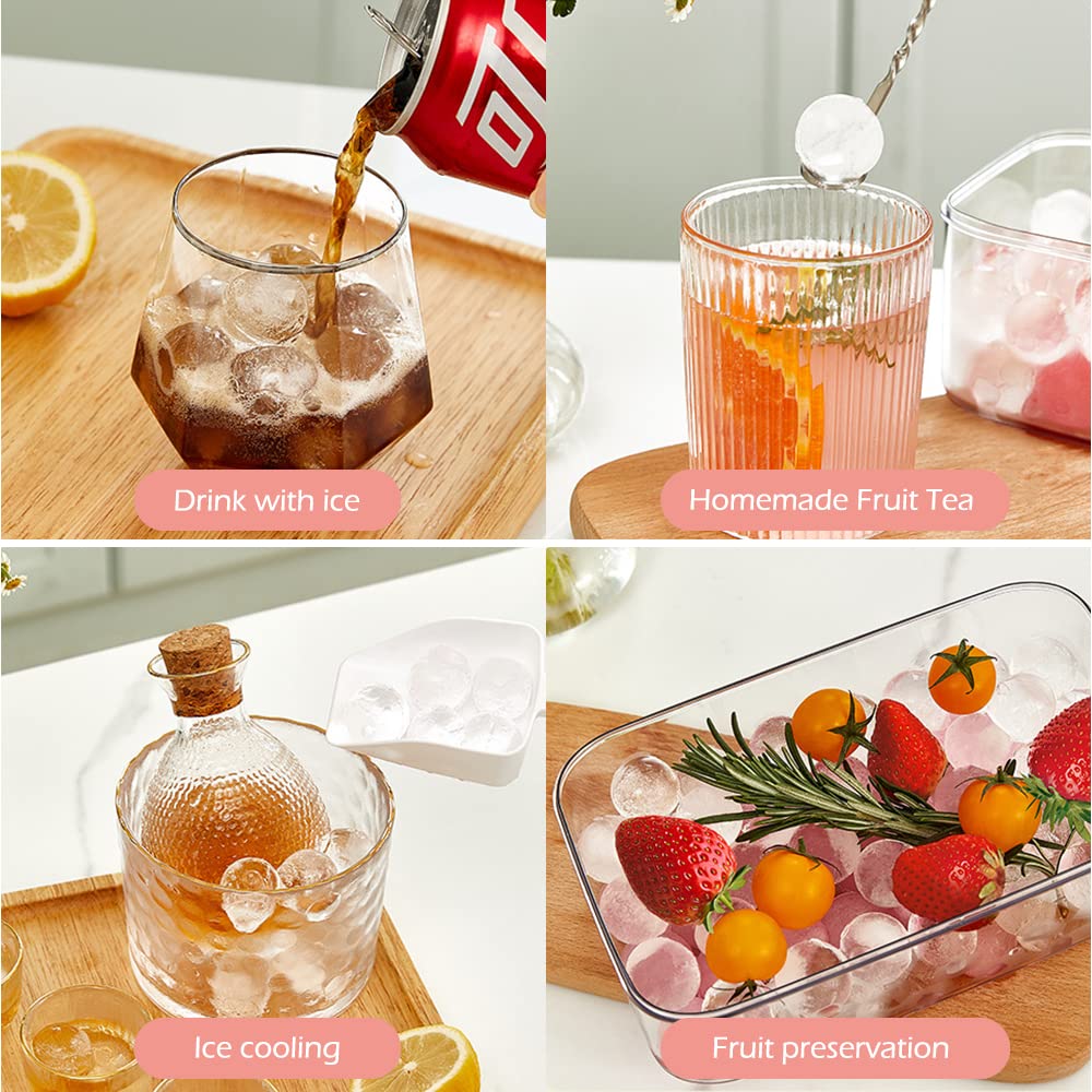 Bac à Glaçons Horuili 21 Compartiments - Avec Boîte De Stockage Et Bouton Poussoir, Pour Boissons Et Cocktails