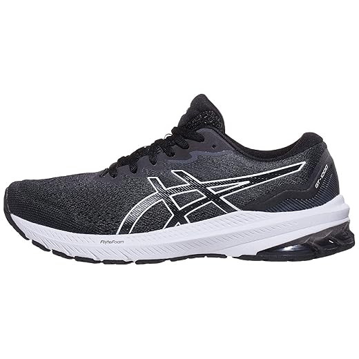 ASICS Women's GT-1000 11 Running Shoes, 9, Black/White