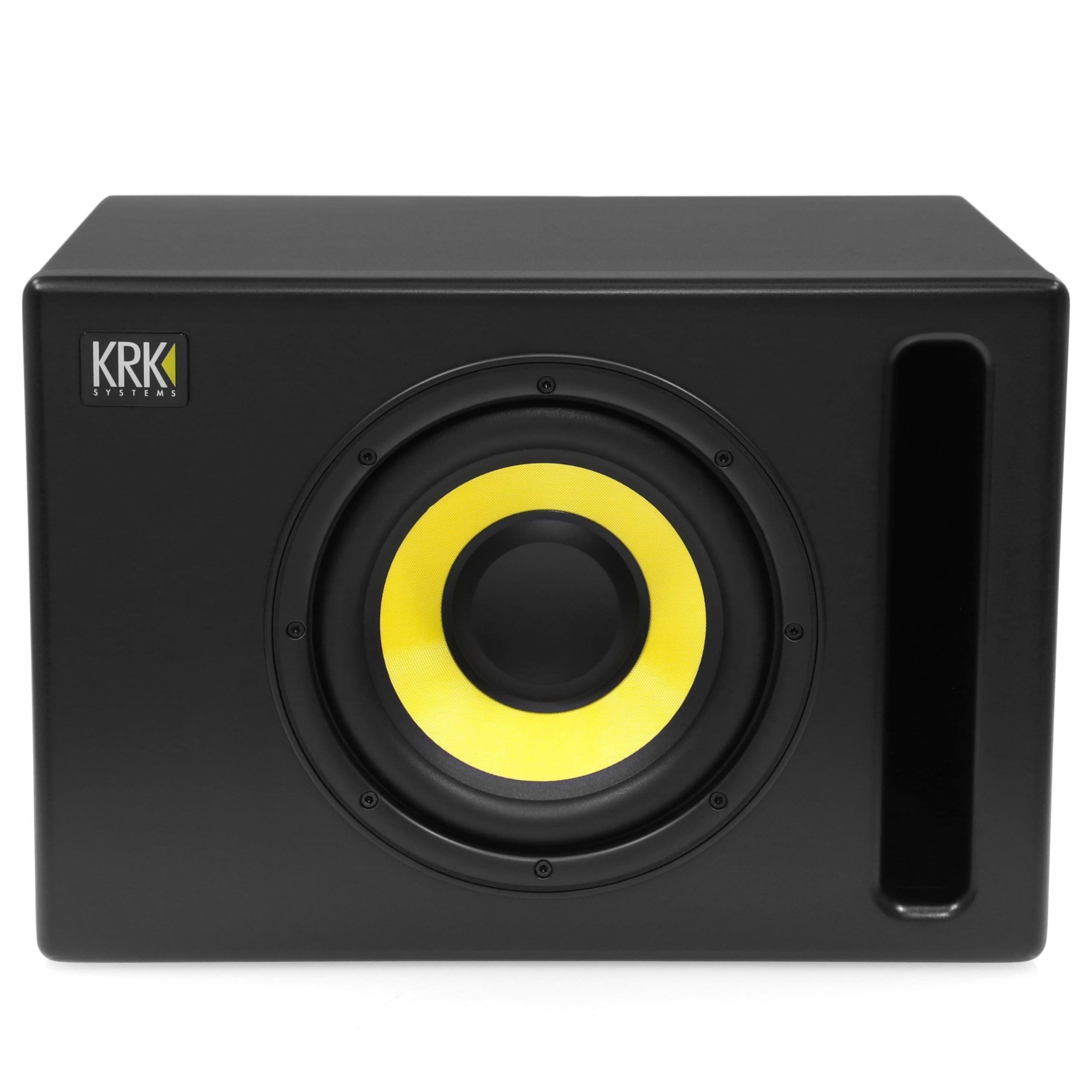 Caisson de Basses Actif KRK S8.4 – Subwoofer Actif, SPL Max 113 DB, 109W Puissance, Contrôles Multiples, Bypass Footswitch, Crossover 4 Positions, Entrées et Sorties Polyvalentes