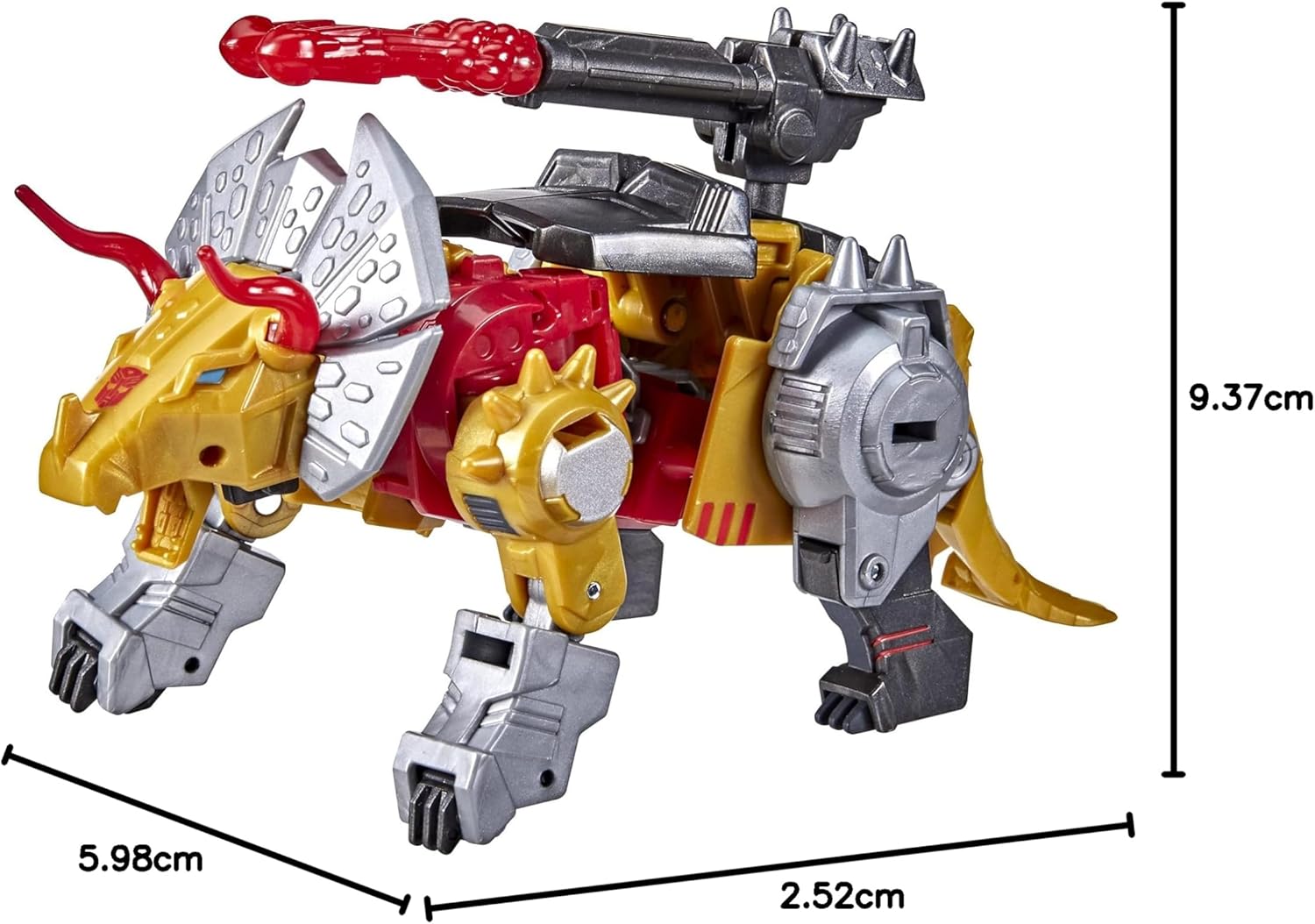 Transformers Bumblebee Cyberverse Adventures Toys Deluxe Class Dinobot Slug Action Figure, Blaster Fire Fury Action Attack, 5-inch