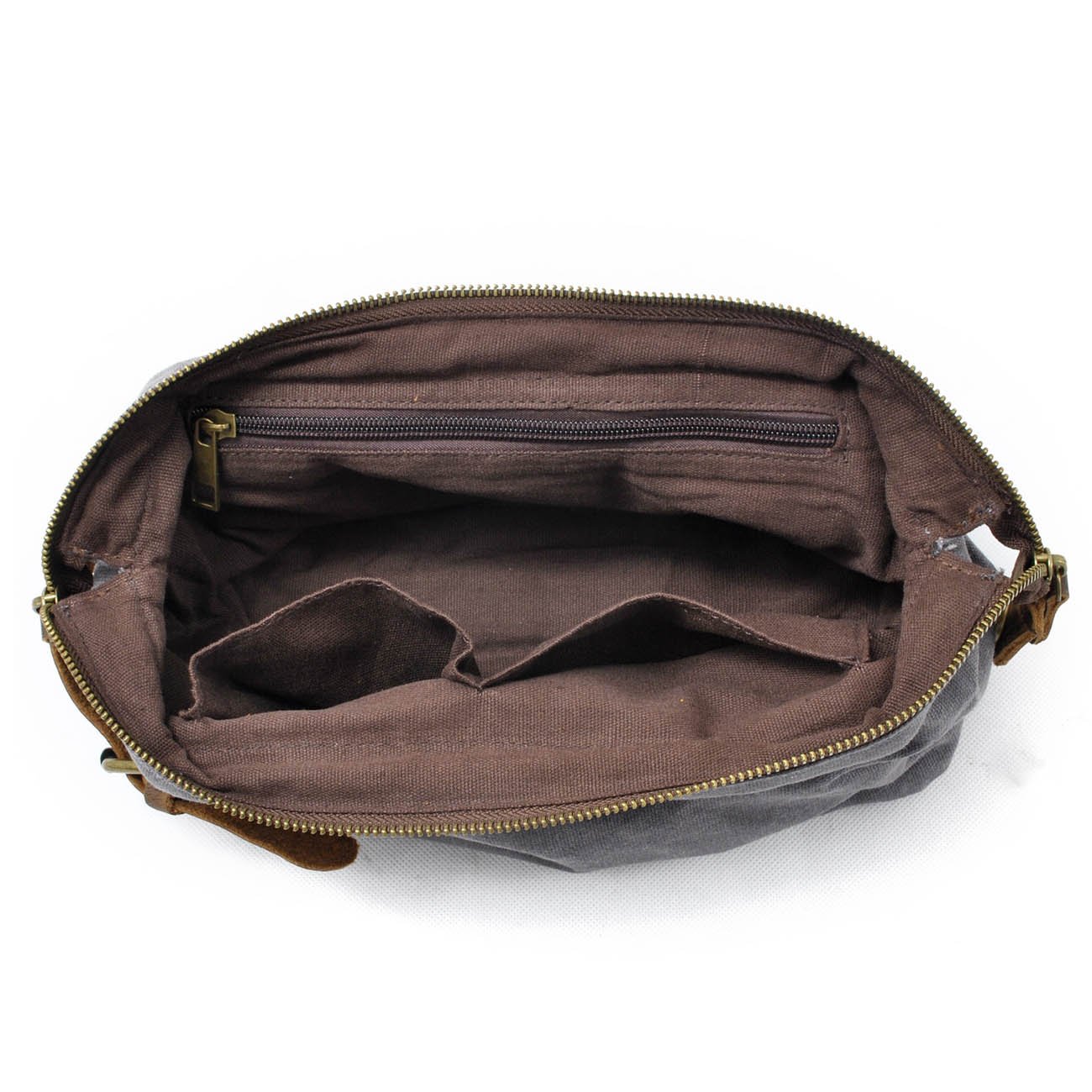 Neuleben Borsa da toilette impermeabile vintage in pelle per donne e uomini Borsa da toilette per viaggi vacanze