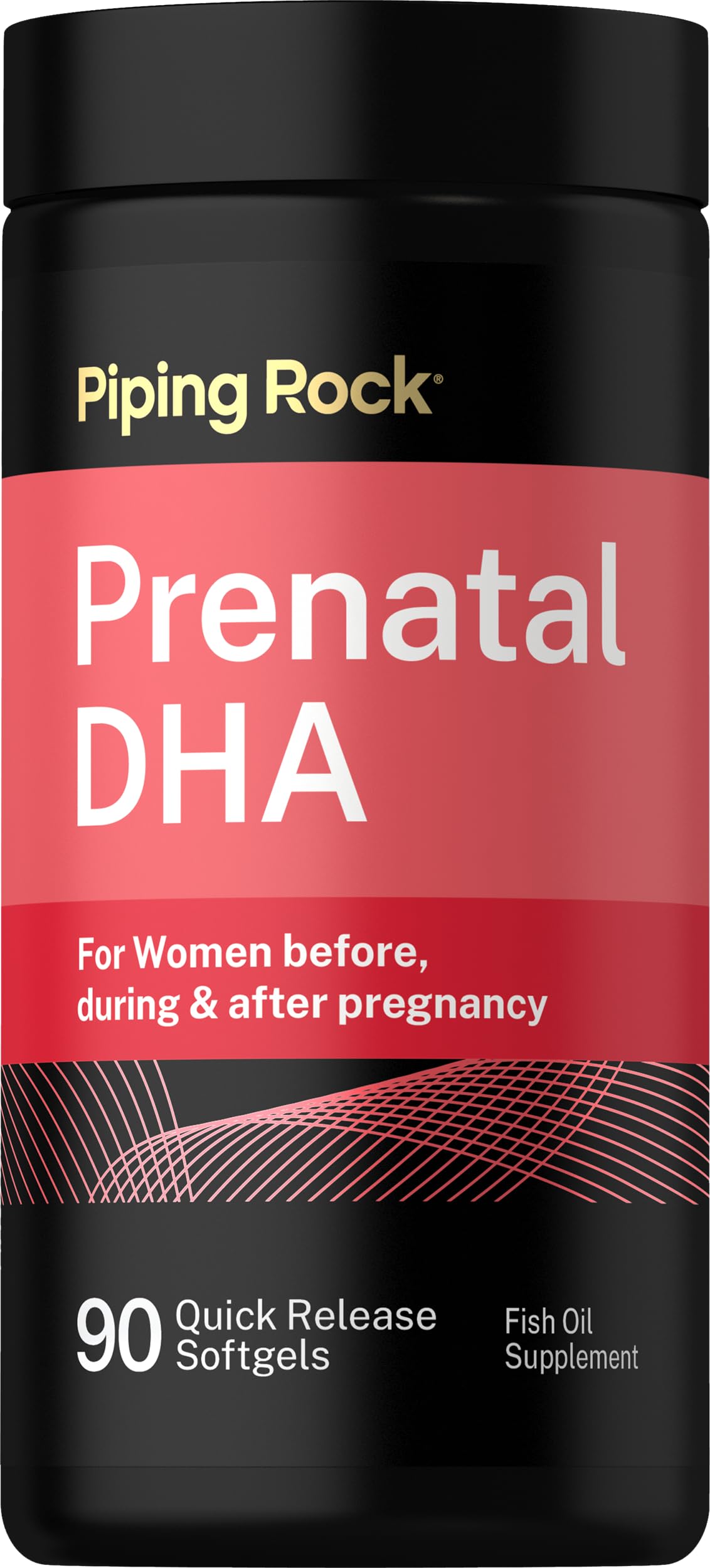 Piping Rock Prenatal DHA Supplement for Women | 90 Softgels