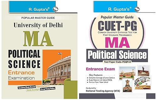 CUCET: MA-Political Science/Public Administration/Politics &amp; International Relations (Test Paper Code PGQP42) Entrance Exam Guide &amp; Delhi University M.A. Political Science Entrance Exam Guide