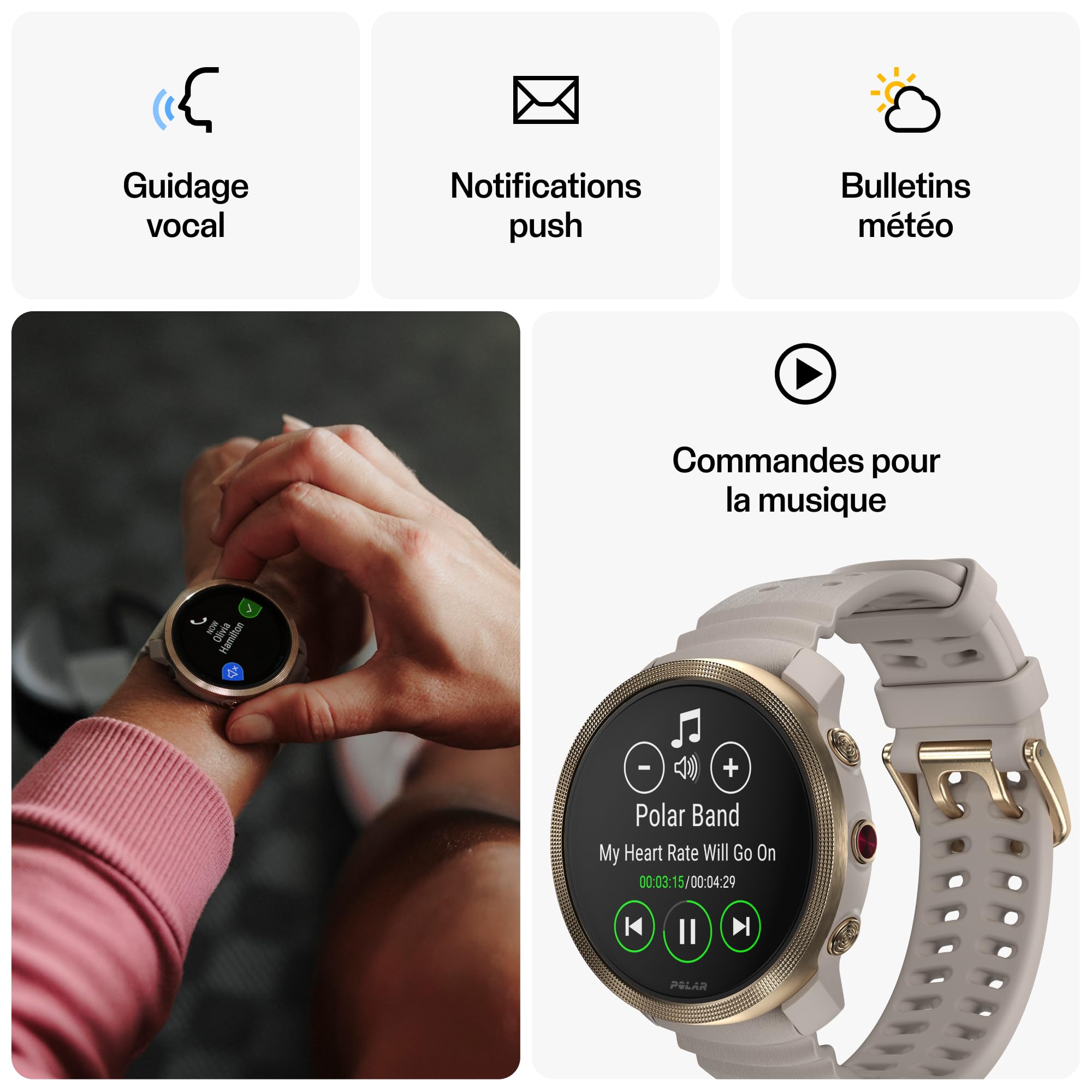 Polar Vantage M3 – Montre de Running avec Écran AMOLED, GPS Double Fréquence, Outil Navigation Ultra Précis, Autonomie Jusqu'à 7 Jours