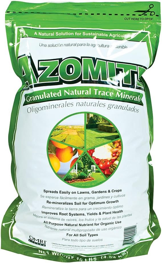 AZOMITEยฎ Granulated Natural Trace Mineral Fertilizer & Soil Amendment โ OMRI Listedยฎ for Organic Use โ Mined in Utah