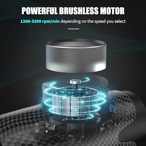 Miniatura 3 de Pistola de masaje para deportistas masajeador muscular portátil pistola de masaje profesional para alivio del dolor con 6 cabezales de masaje 20