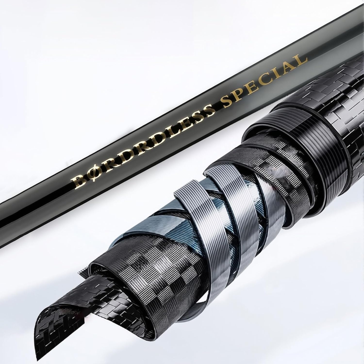 Canna da Pesca telescopica in Carbonio Ultraleggera e Super Rigida, da 3,6 m a 9 m, per la Pesca con l'amo, Ideale per Lunghe sessioni di Pesca(9m)