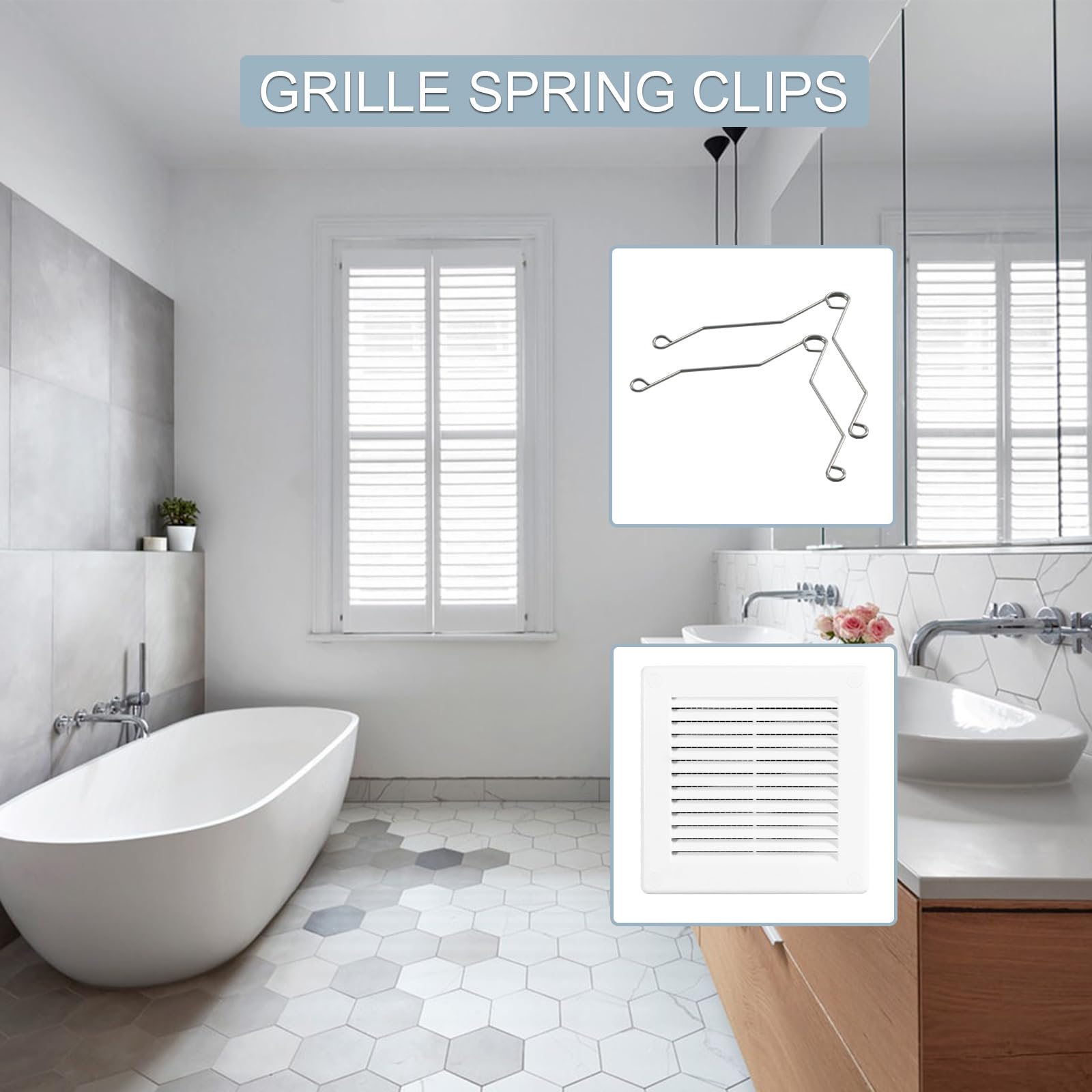 ロロピアーナ　クローゼットフレグランス Amazon.com: 2 Pack Grille Spring Clips for Broan Nutone FG701S