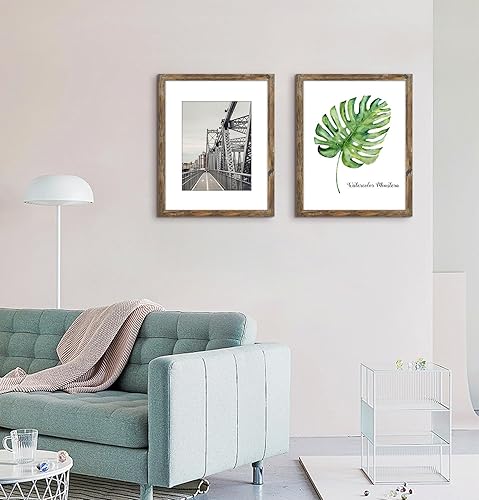 Vista 371 de Frametory, Portarretratos negro de 16 x 20 pulgadas, para fotos de 11 x 14 pulgadas con paspartú, molduras anchas (16 x 20 pulgadas, negro)