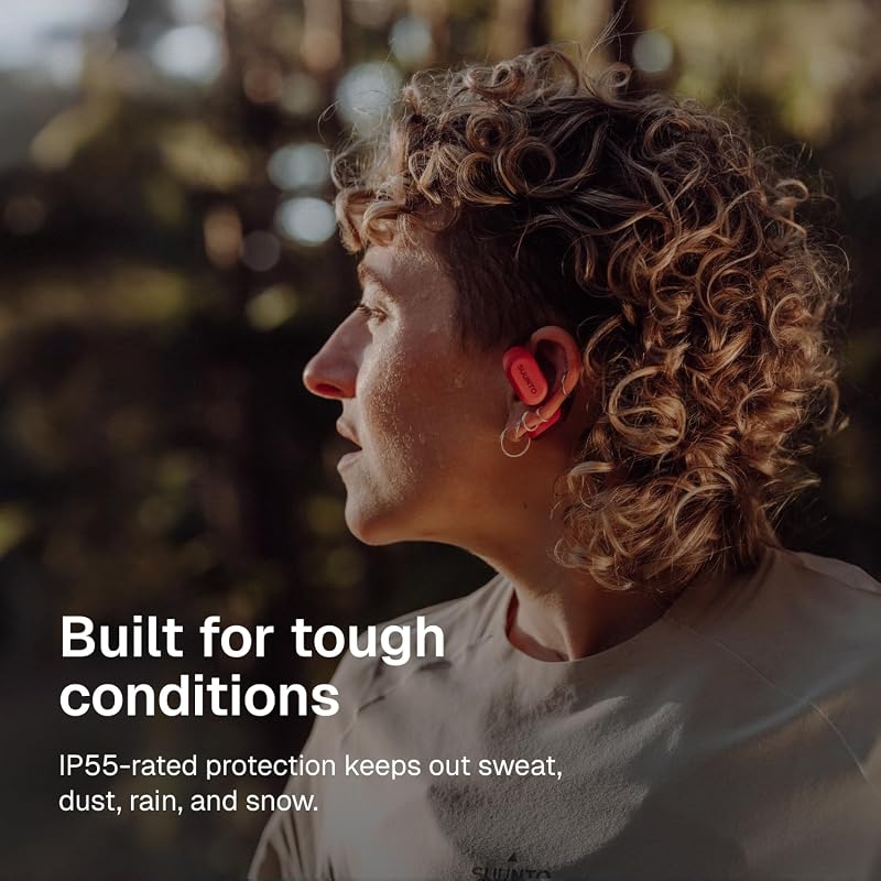 SUUNTO Spark Open Ear Sport Headphones, Bluetooth Earbuds, Orange image 3