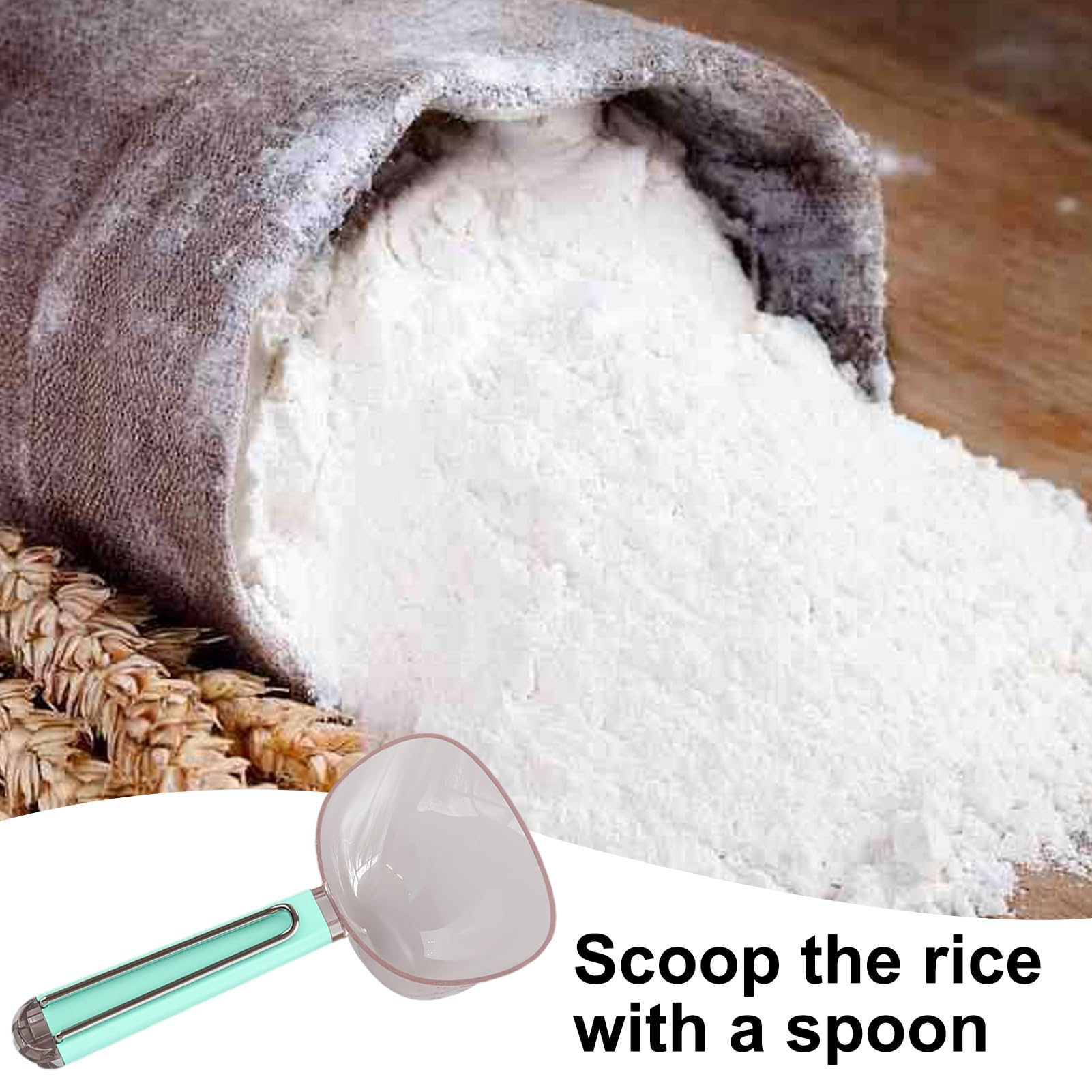 Cuillère à Mesurer - KIMISS - Long Manche - Acier Inoxydable - Non Toxique - Écologique