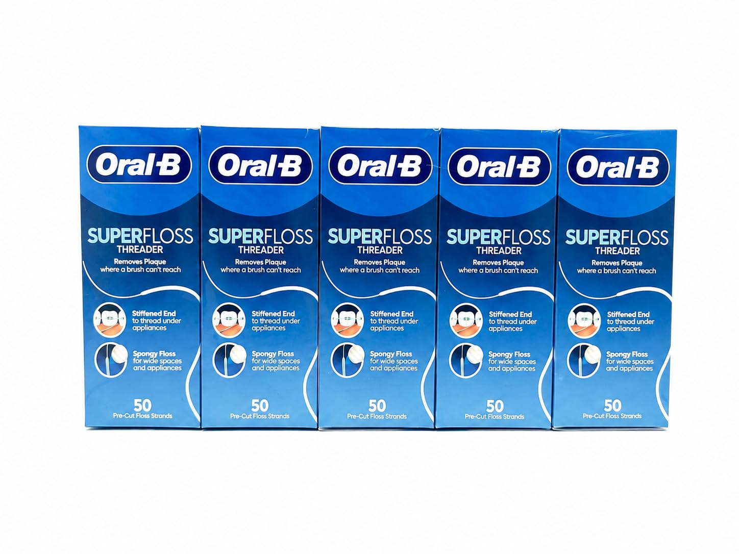Oral-B Superfloss Lot de 10 fil dentaire 50 fils