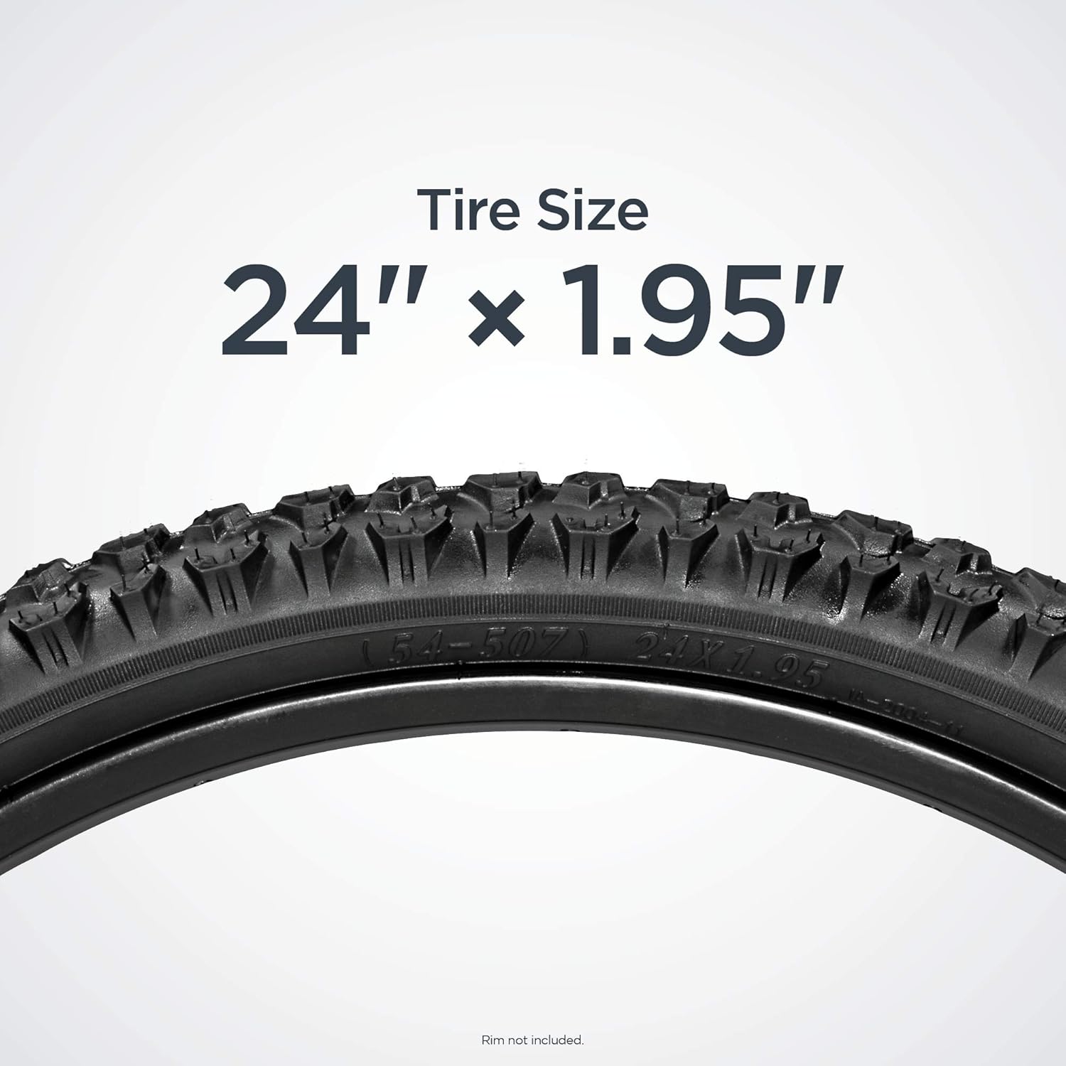 Schwinn Replacement Bike Tire, Mountain Bike, 24 x 1.95-Inch , Black with Steel Bead : Sports & Outdoors