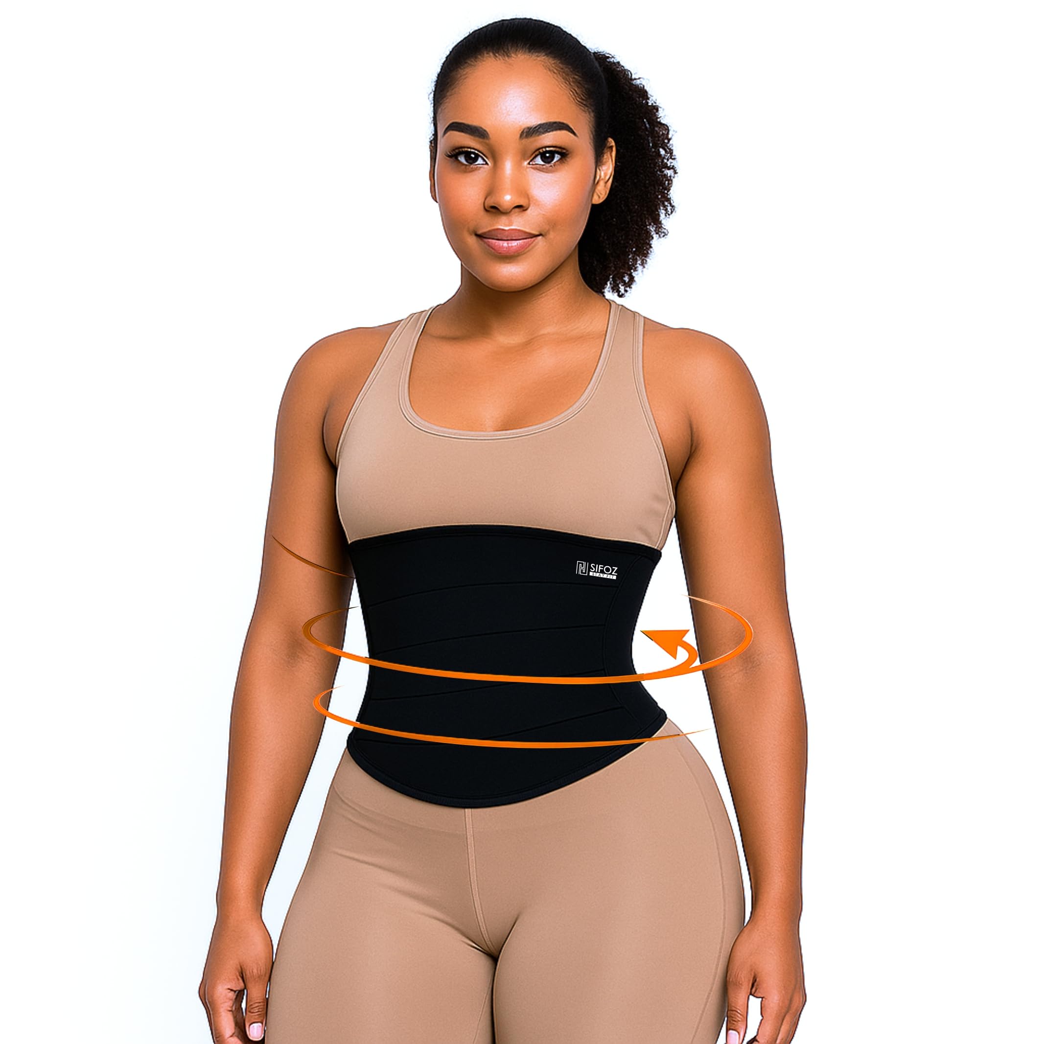 Sifoz Free Size Slim Belt For Women Belly Fat Elastic Waist Shaper For Weight and Flat Belly Tummy Reduction Belt For After Delivery Slimming Tummy Fat Waist Shape Wear And Hips Trainer Slim Stomach - Image 5 thumbnail