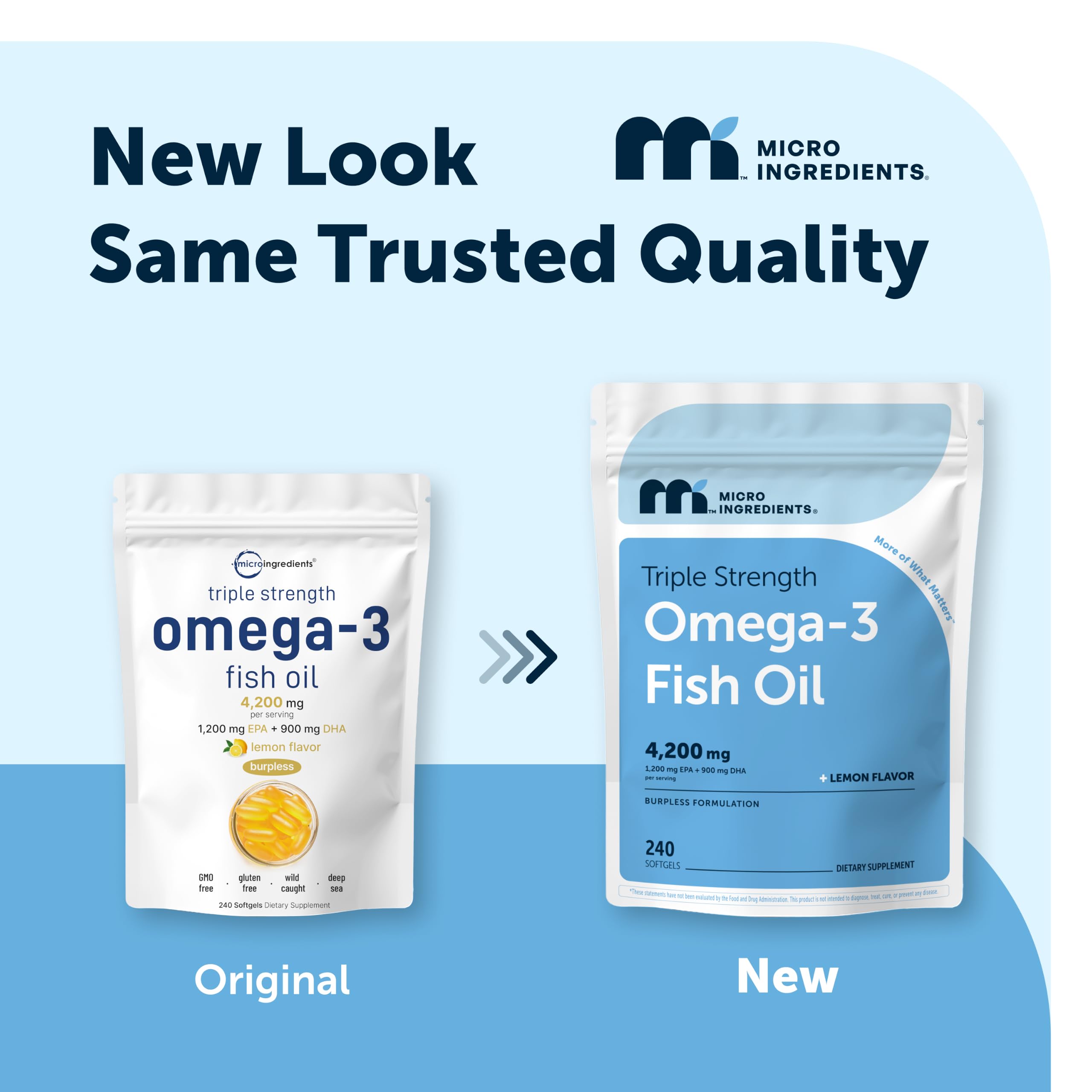 Micro Ingredients Triple Strength Omega-3 Fish Oil 4,200 mg Per Serving — Amazon image 2