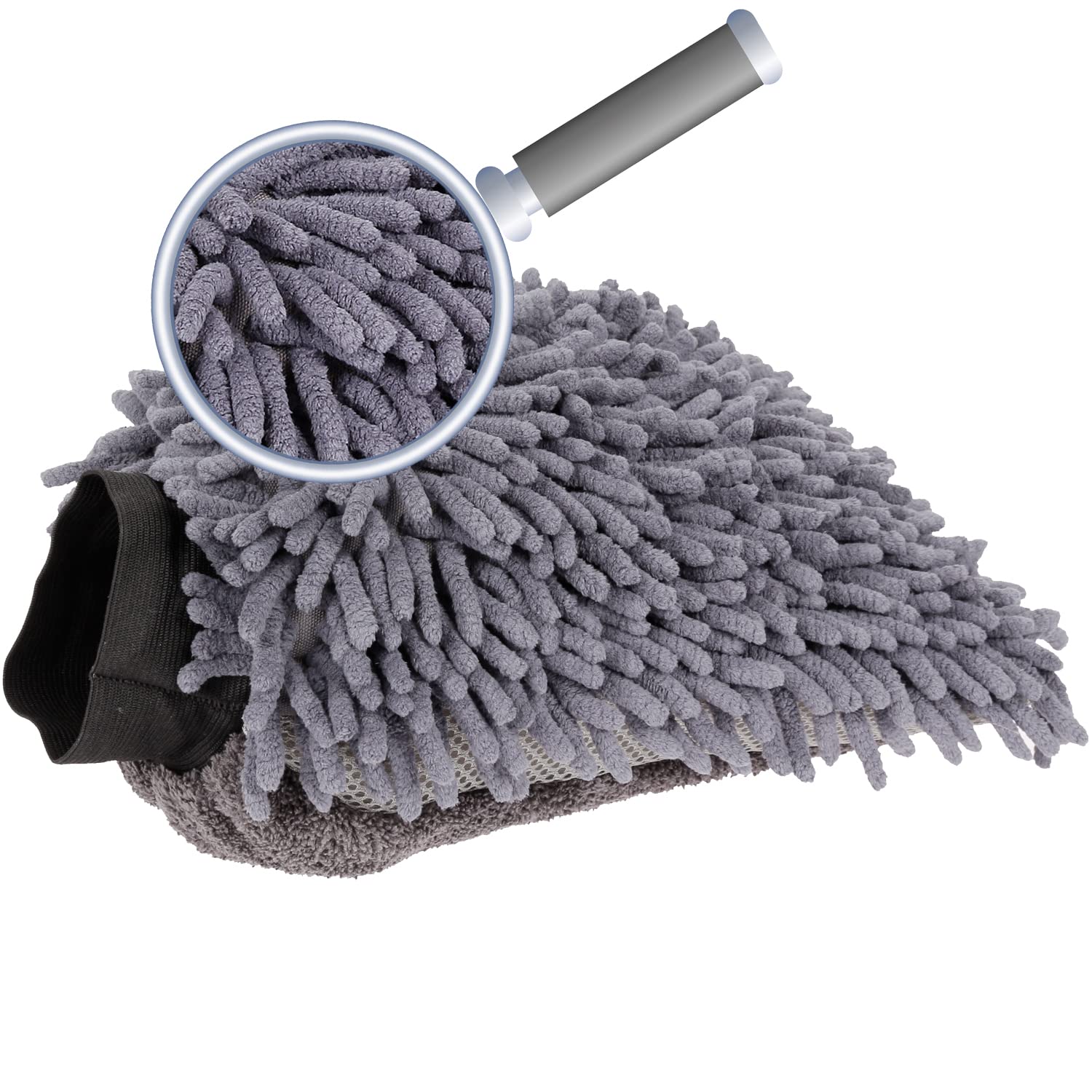 Hypafol Mikrofaser Waschhandschuh 2er Pack - Kratzfrei Für Auto & Haushalt