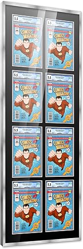 Miniatura 113 de Poster Palooza Marco de cómic con paspartú para 2 cómics CGC, CBCS o PGX Graded Comics – Marco de cómic negro para cómics de 8.125 x 13 pulgadas