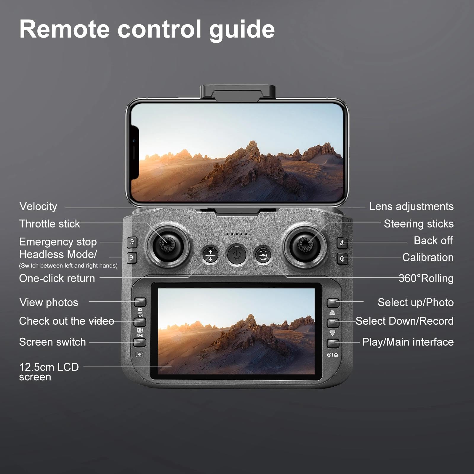 Nuevo dron S156 4k Profesional HD con cámara Gran Angular, WiFi, FPV, RC, helicóptero con Control de Altura, Pantalla Grande, Plegable, cuadricóptero, Juguetes,B,Triple Battery