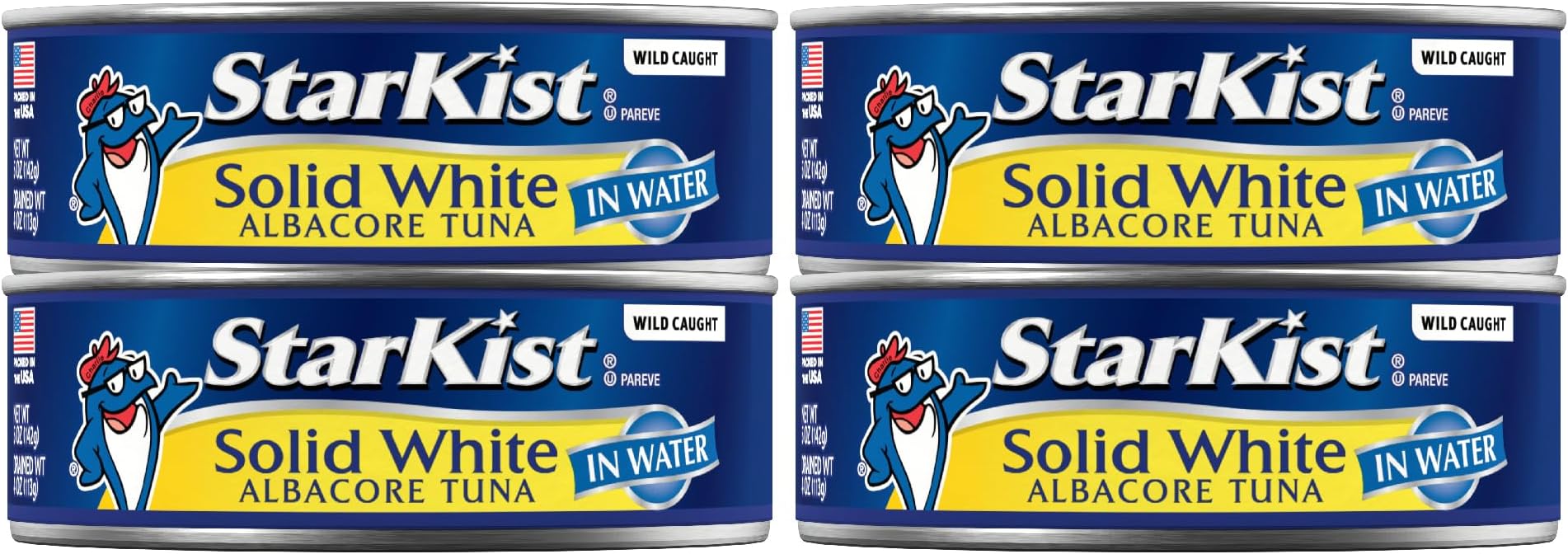 Solid White Albacore Tuna in Water, 4-pack, 20 oz