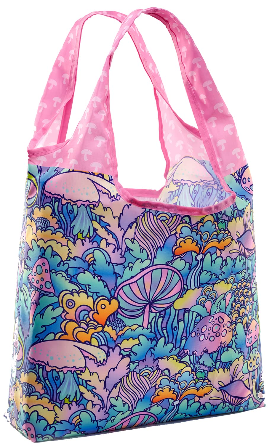 O-WITZ Reusable Grocery Bags | Vibrant Tote Bag For Groceries, Gym, Toys & More | Washable Design With Large Handles For Maximum Convenience | Folds