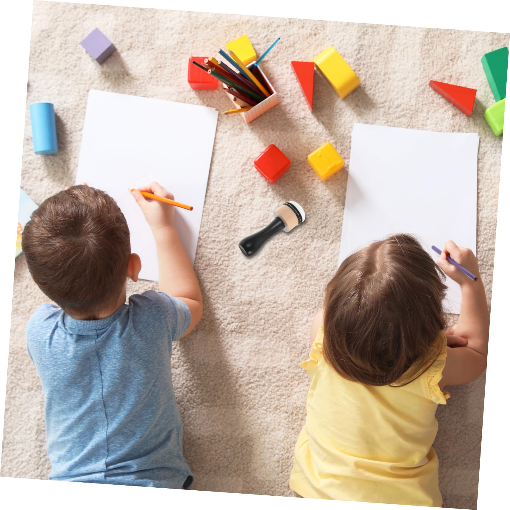 DOITOOL 5 Juegos Pinceles Esponja Pintura con Esponjas Manualidades Herramienta de Dibujo y Educación Infantil