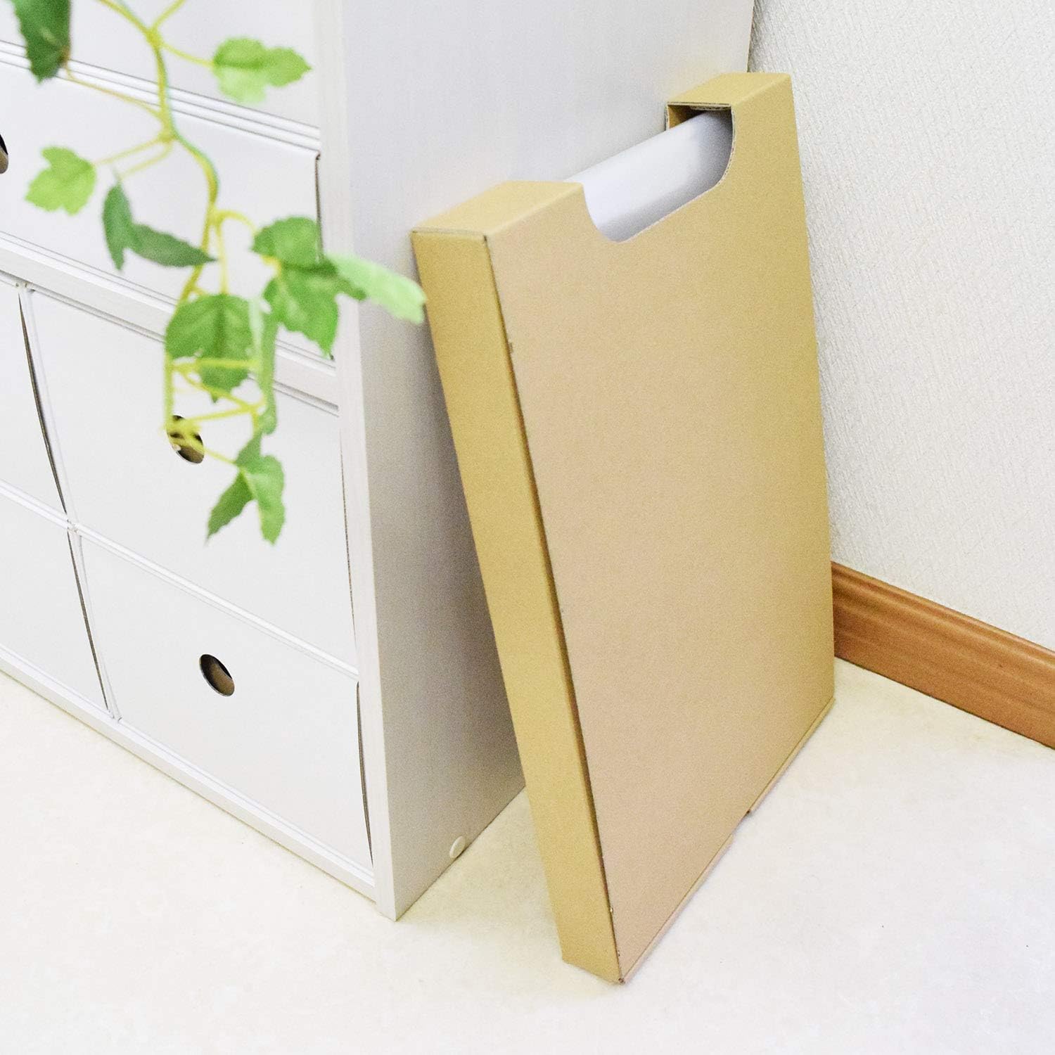 横井パッケージ ダンボール製 ゴミ袋収納箱 箱のみ 3個入り (クラフト) 5セット