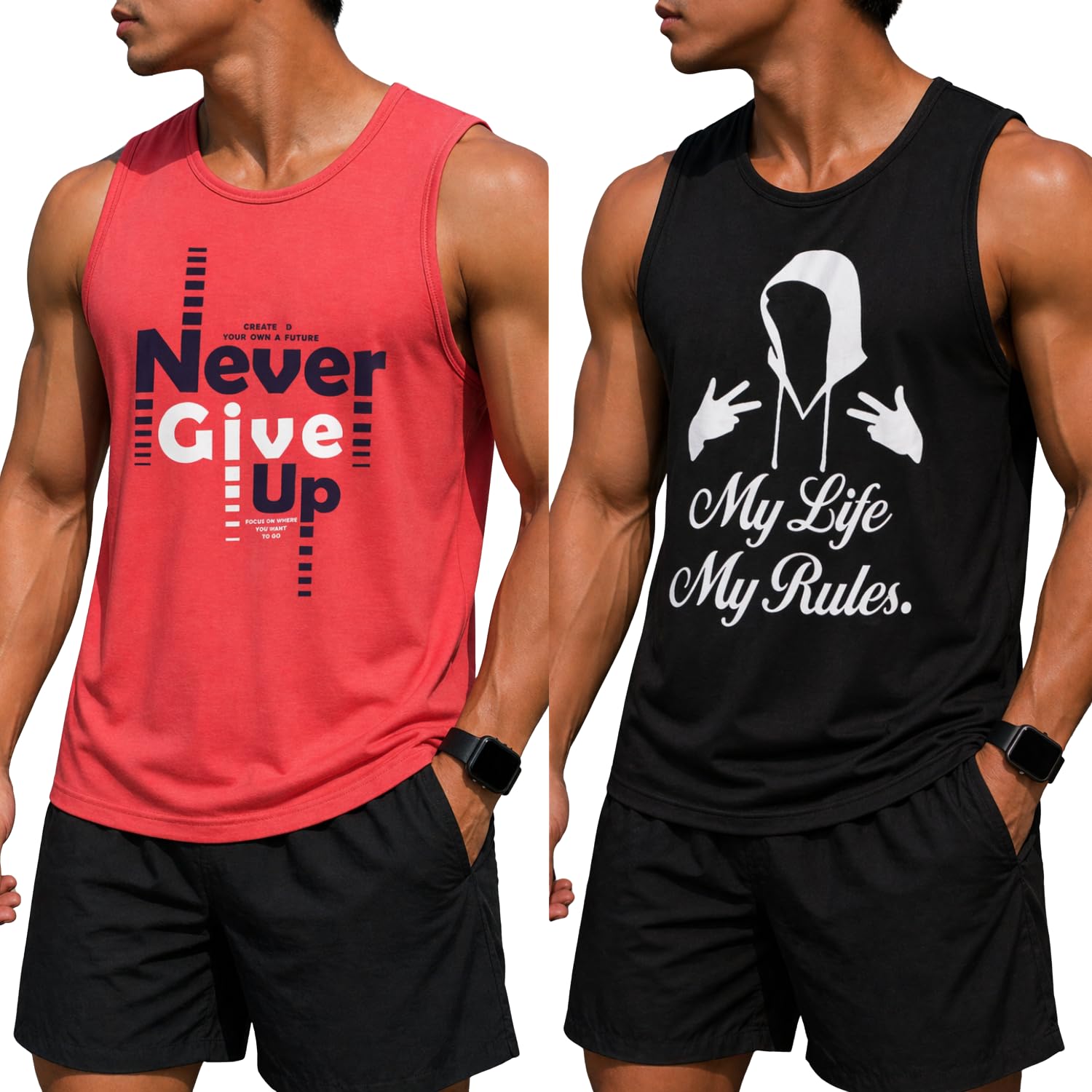 s.l. madhok Men’s Gym Vest Combo | Regular Fit Cotton Sleeveless Sando for Men's (Pack of 2)-picture-42