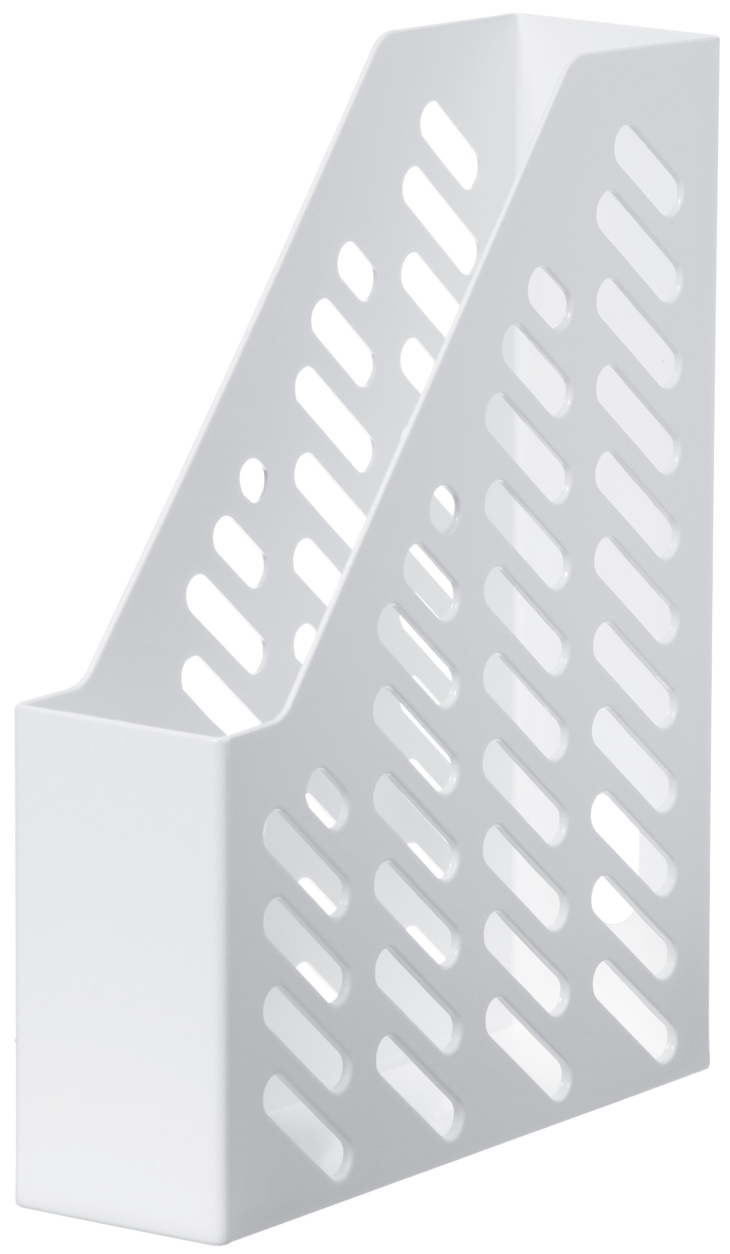 Han Klassik C4 Size Magazine File with Label - White