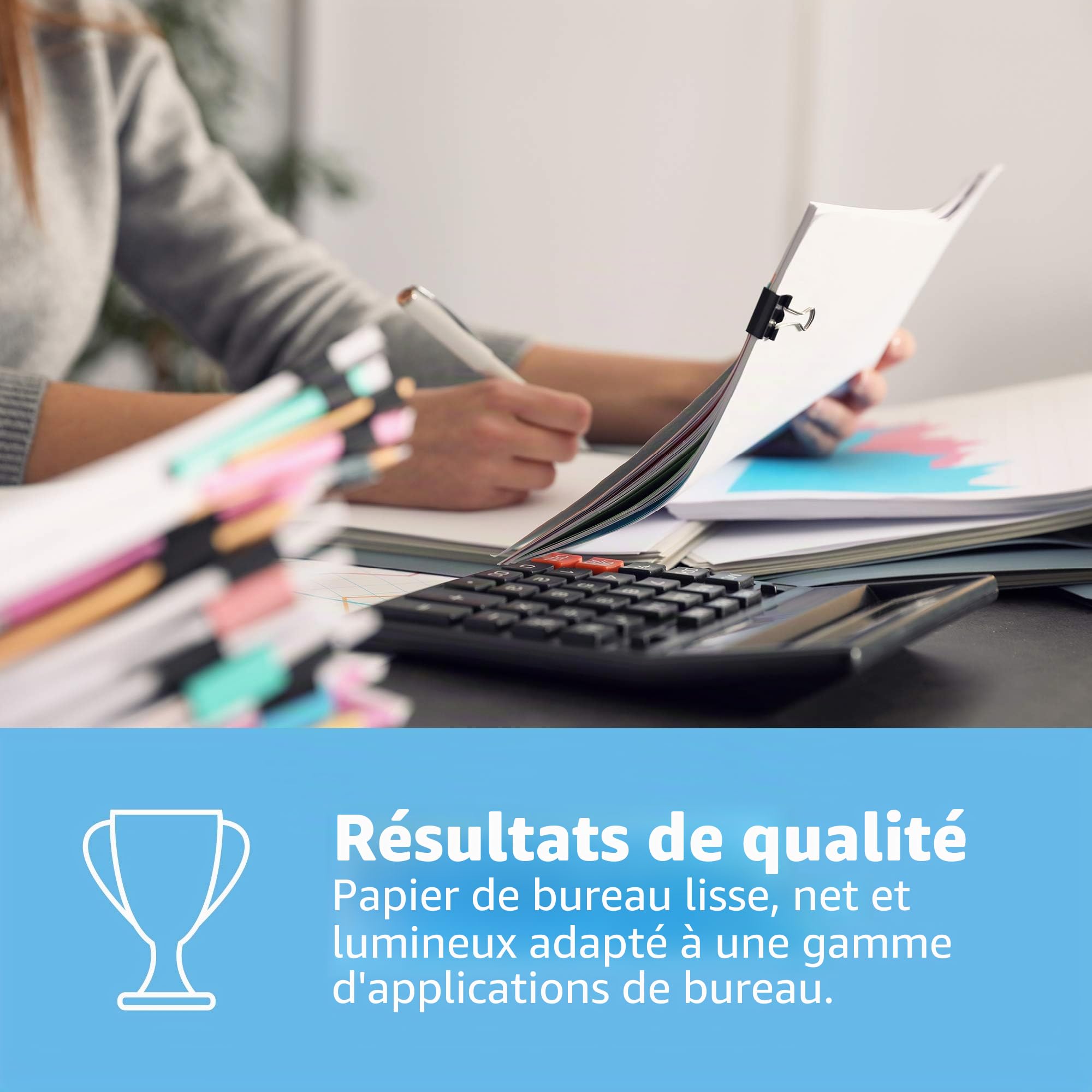 Papier Multifonction Blanc HP Office 80 g/m² A4 Carton 5 x 500 Feuilles