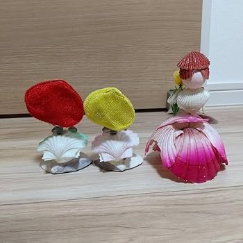 置物　人形　オブジェ　工芸品　貝殻 置物人形オブジェ工芸品貝殻