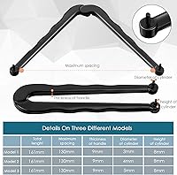 Vista 2 de 3 Pieces Steel Adjustable Face Spanner Wrench Pin Pliers Install/Removal Tool for Backing Pads on Angle Grinder for Cutting Pipes, Hoses, Cables