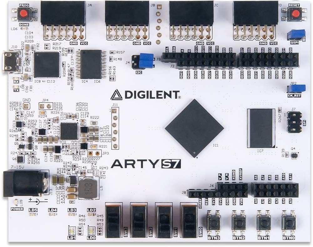 Digilent Arty S7: Spartan-7 FPGA Board for Makers and Hobbyists (Arty S7-25)