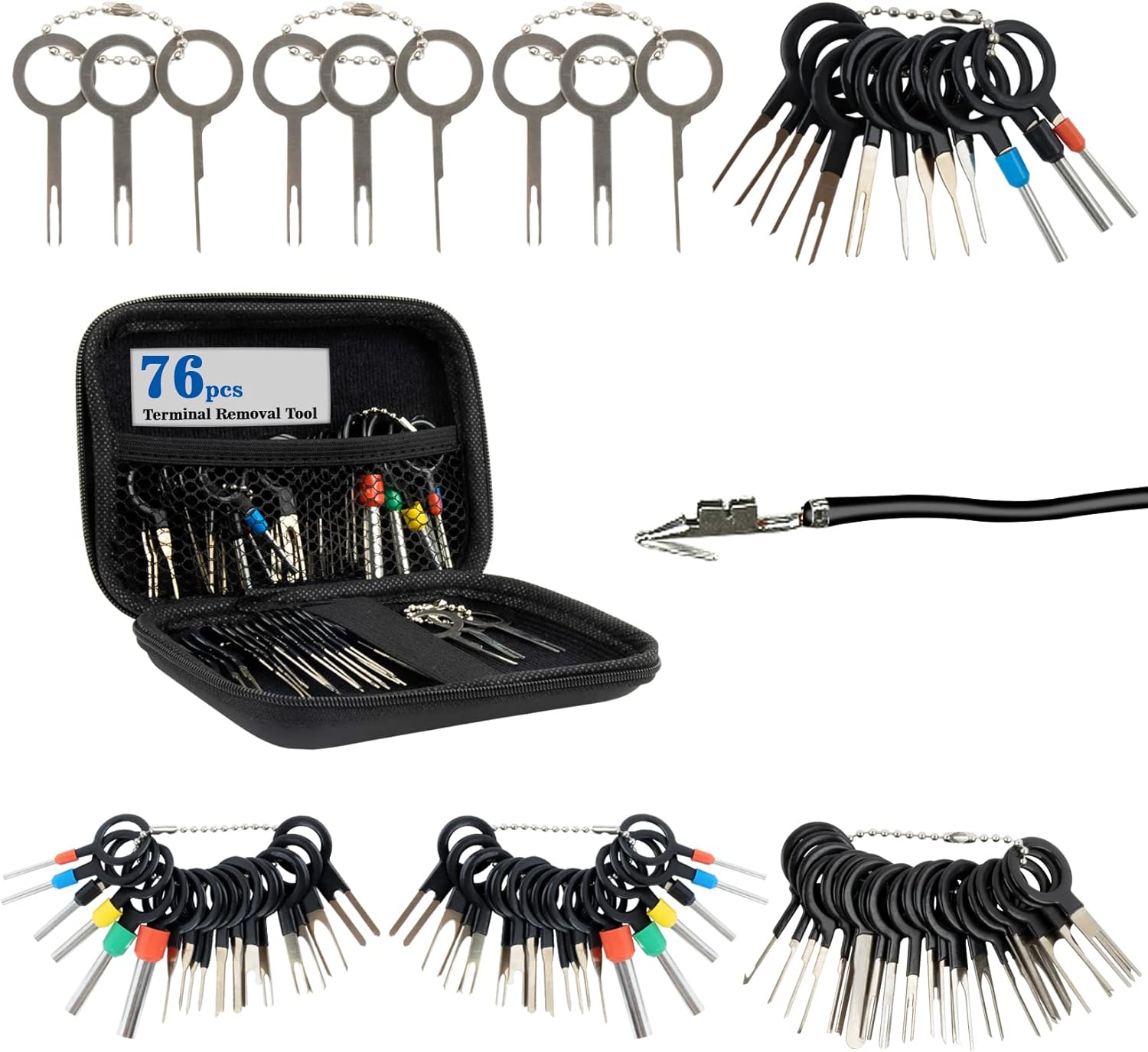 MAQIHAN 76pcs Terminal Removal Tool Kit Terminal Ejector