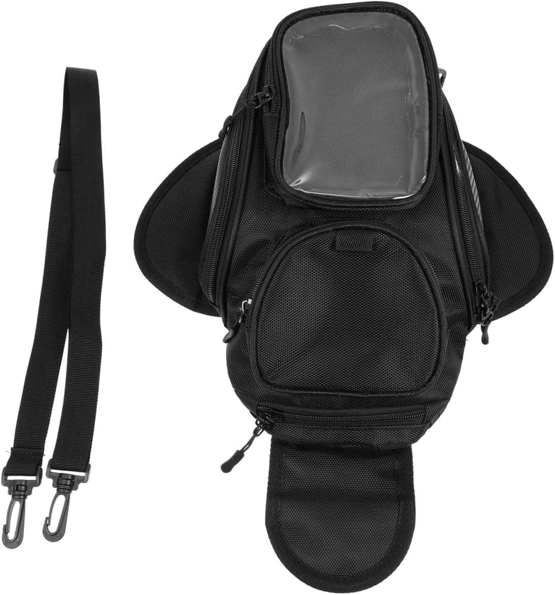 Homoyoyo Motorcycle Tank Bag Large Capacity Waterproof Motorbike Pouch with Magnetic Mount Outdoor Riding Tool Storage for Motorbike Supplies