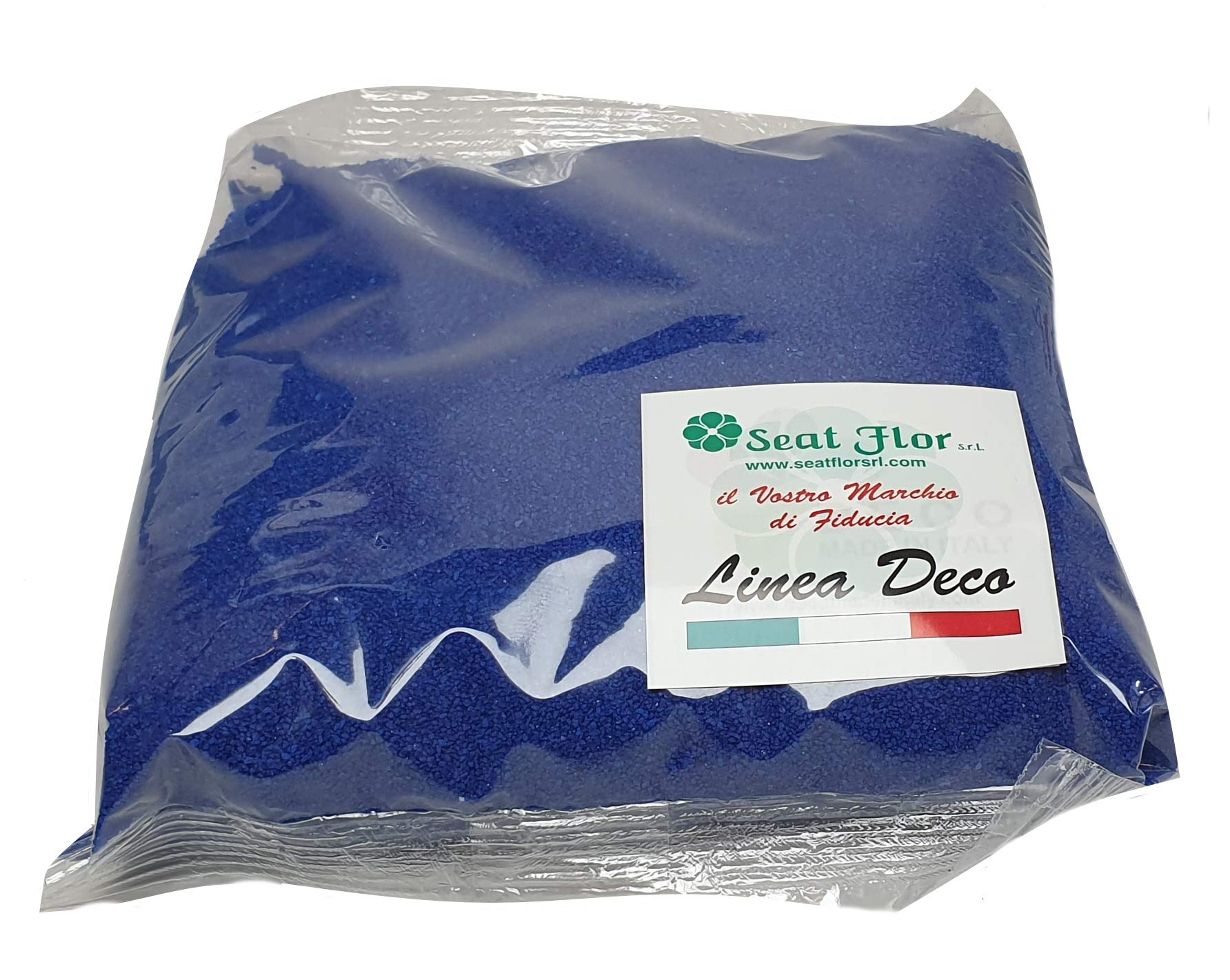 Sable Coloré Seat Flor - 3kg - 25 Couleurs Vives - Pour Décoration, Mariage, Art - Grain 0.3-0.7mm - Made In Italy