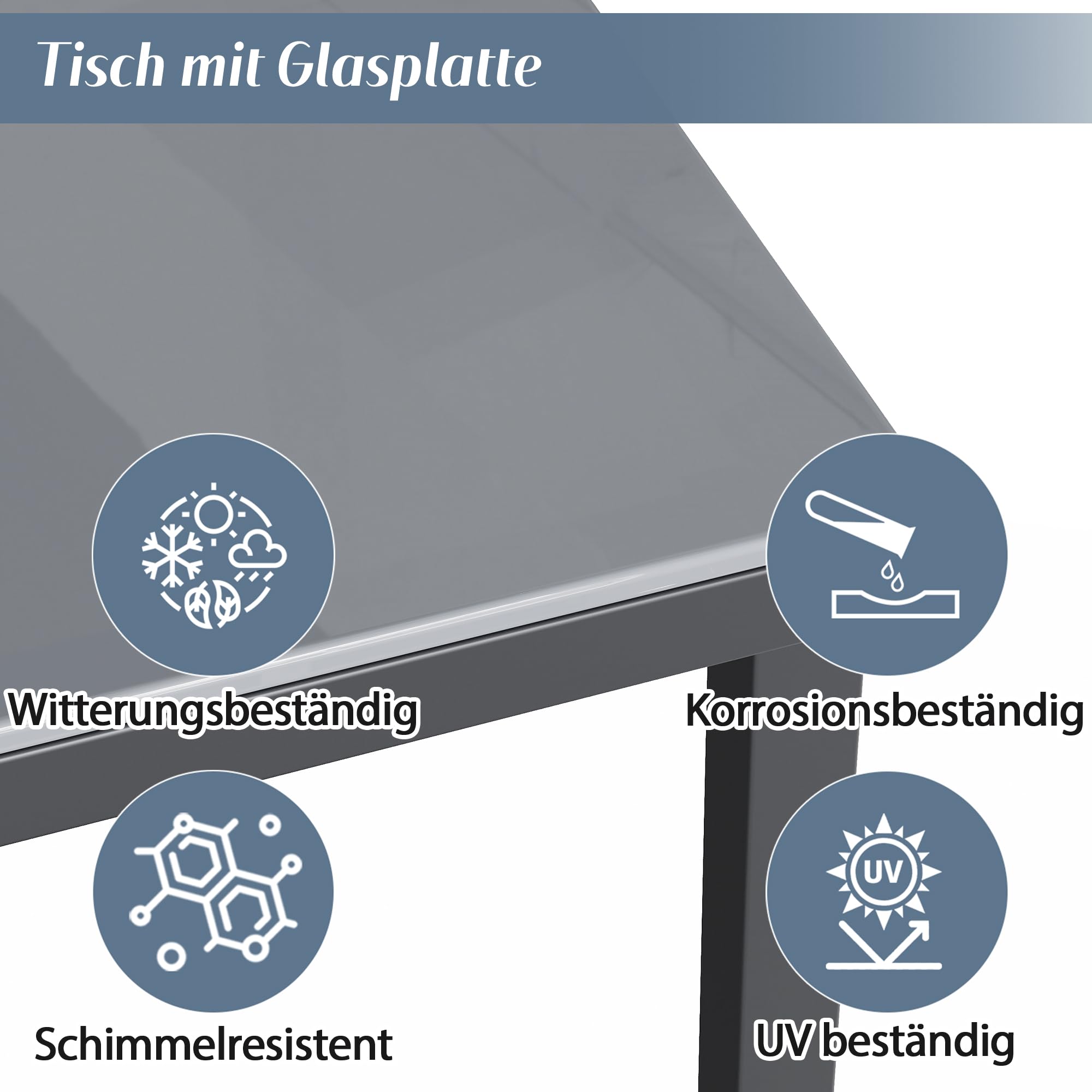 Gartenmöbel-Set für 8 Personen, Lounge Möbel Outdoor mit Verzinktes Eisen und Seil, 6-teiliges, 3 Doppelsofa, 2 Einzelsofa, 1 Tische, Balkonmöbel Set, Grau-B(Alle Kissen Inklusive)