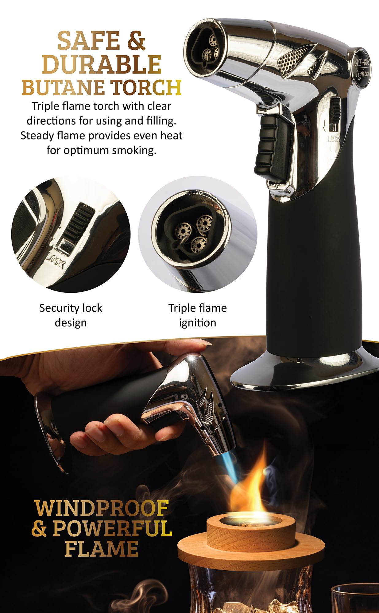 Kit per affumicare cocktail con torcia – 6 gusti di trucioli di Kit per affumicare cocktail con torcia – 6 gusti di trucioli di